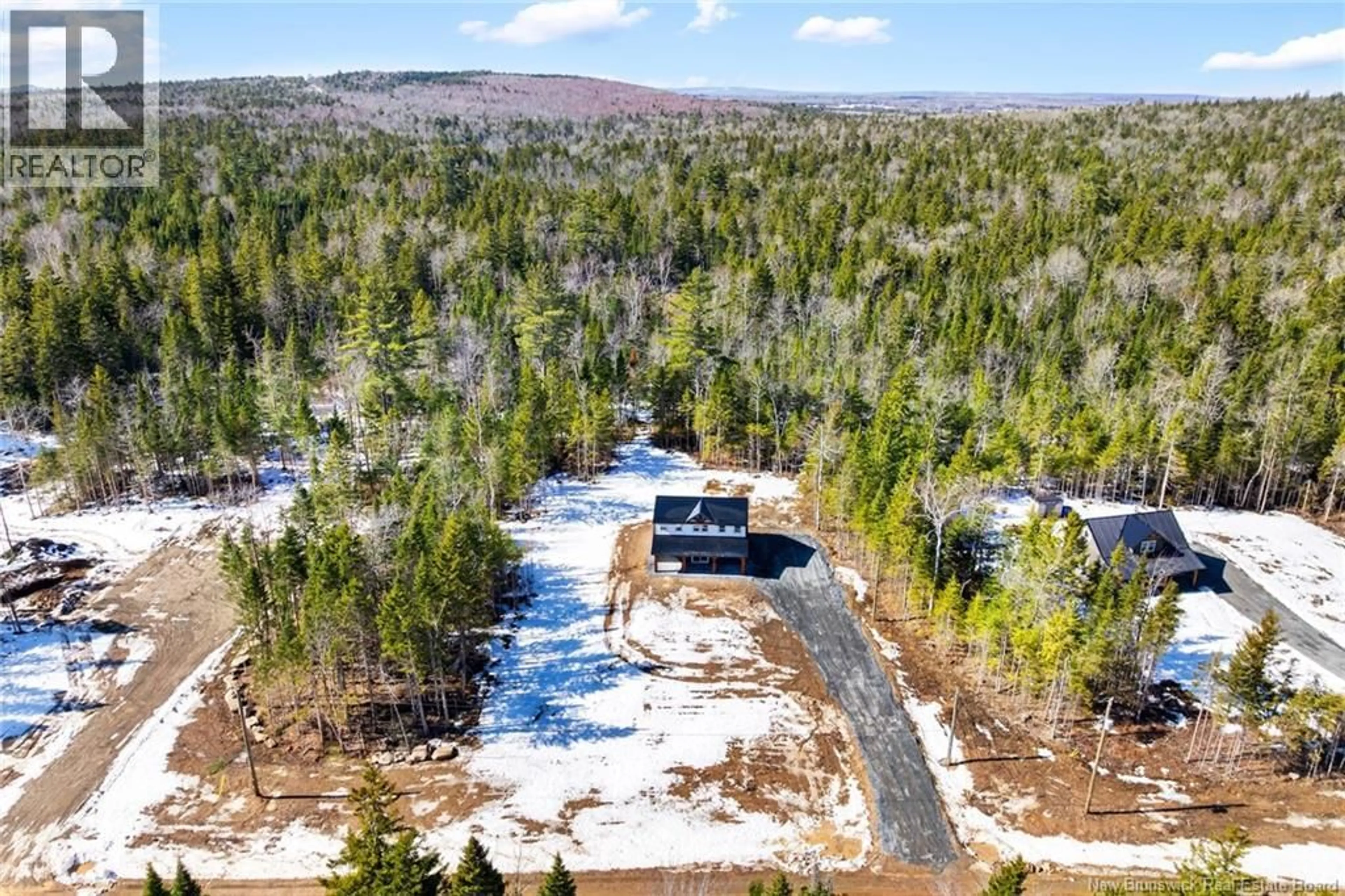 A pic from outside/outdoor area/front of a property/back of a property/a pic from drone, forest/trees view for 120 JOHN CHESSIE DR, Yoho New Brunswick E6K2Z6