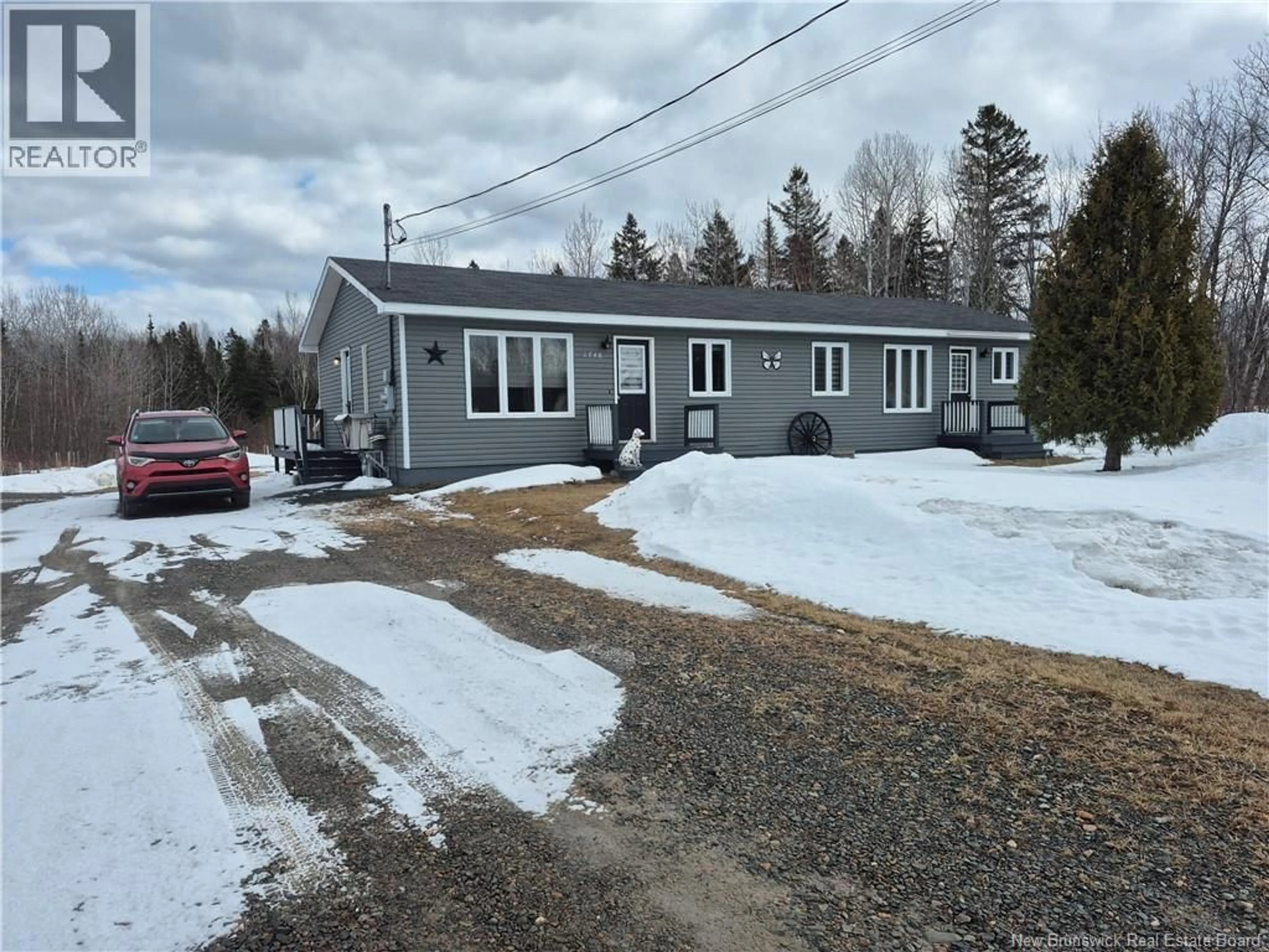 A pic from outside/outdoor area/front of a property/back of a property/a pic from drone, street for 1748 ROUTE 315, Dunlop New Brunswick E8K2P3