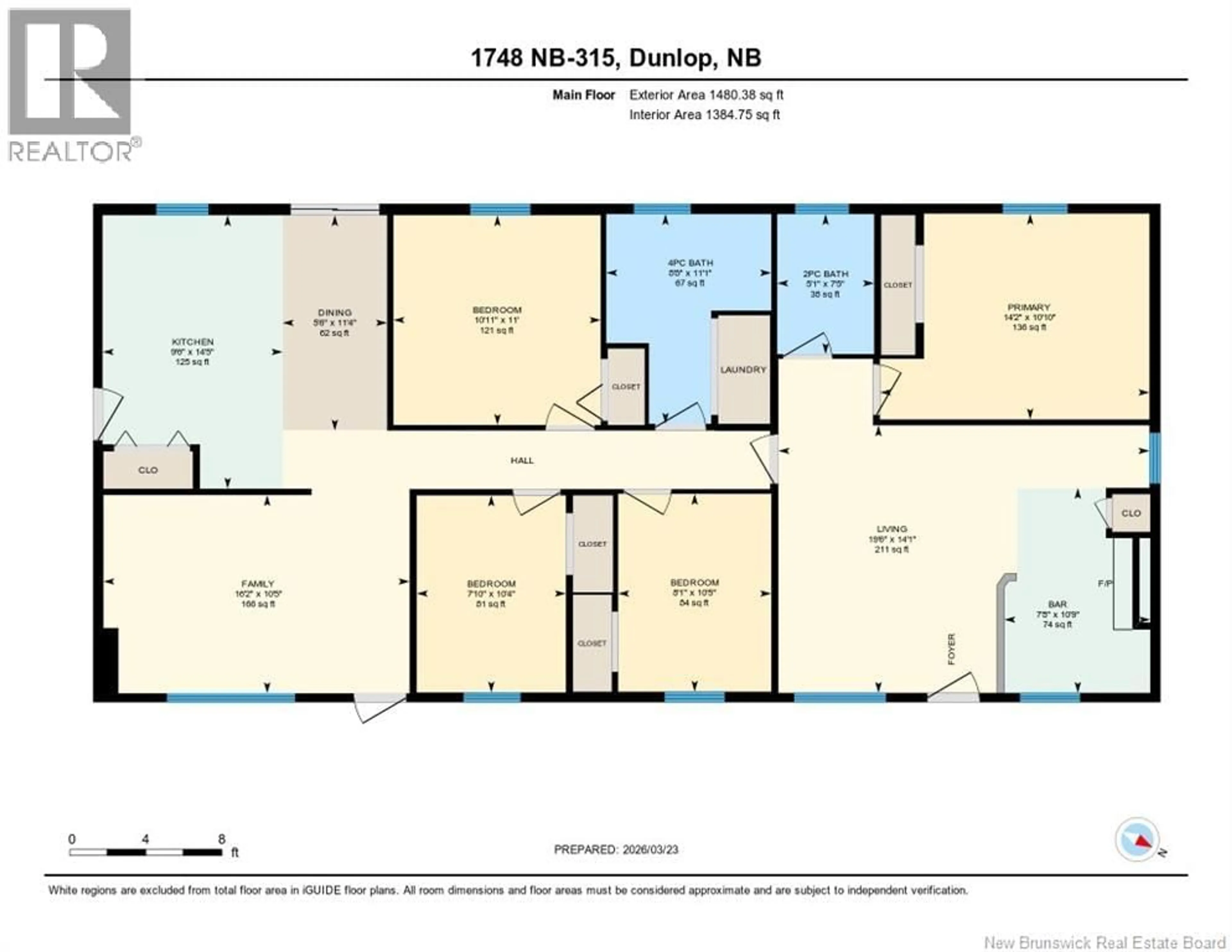Floor plan for 1748 ROUTE 315, Dunlop New Brunswick E8K2P3