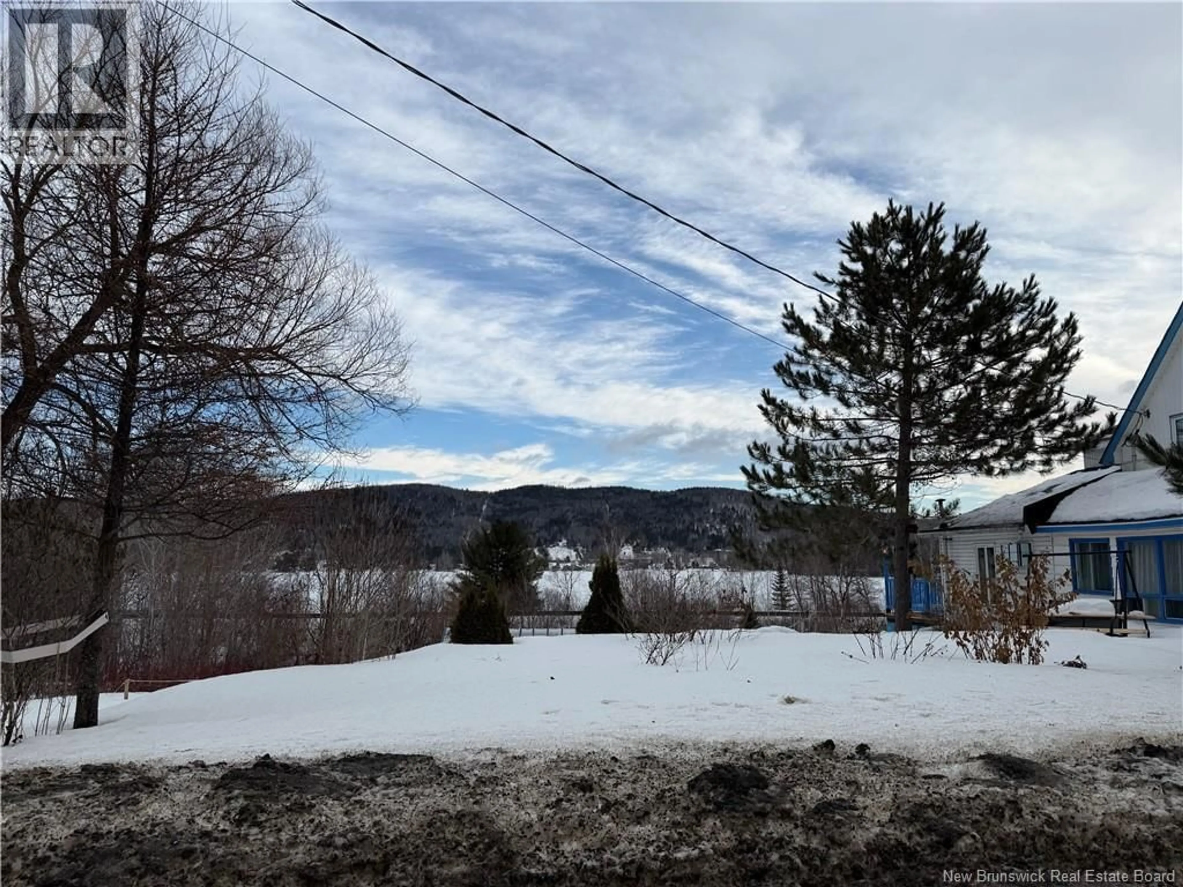 A pic from outside/outdoor area/front of a property/back of a property/a pic from drone, mountain view for 5979 ROUTE 120, Lac Baker New Brunswick E7A1M9
