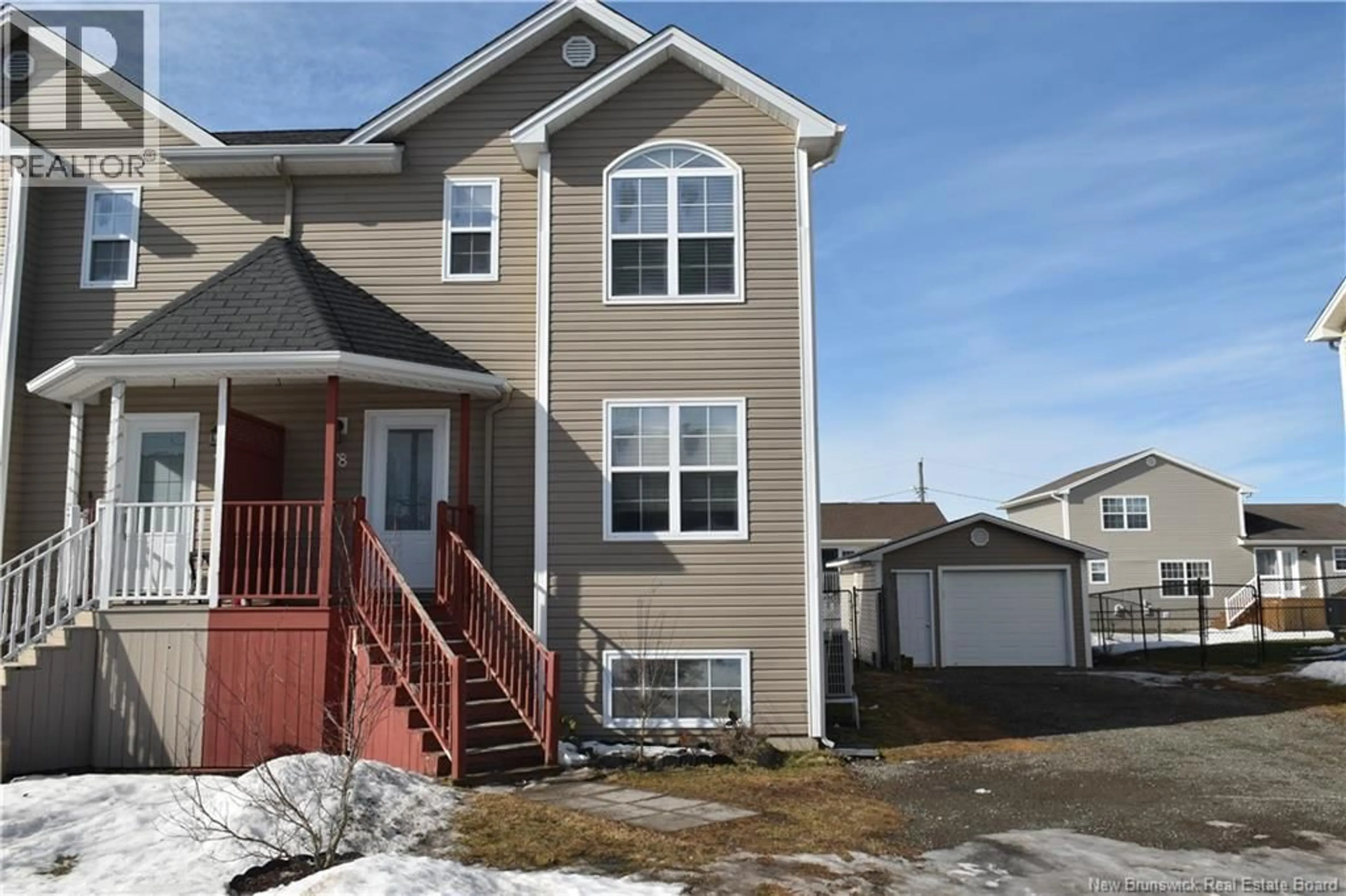 Home with vinyl exterior material, street for 78 HUNTERWOOD, Moncton New Brunswick E1G0L3