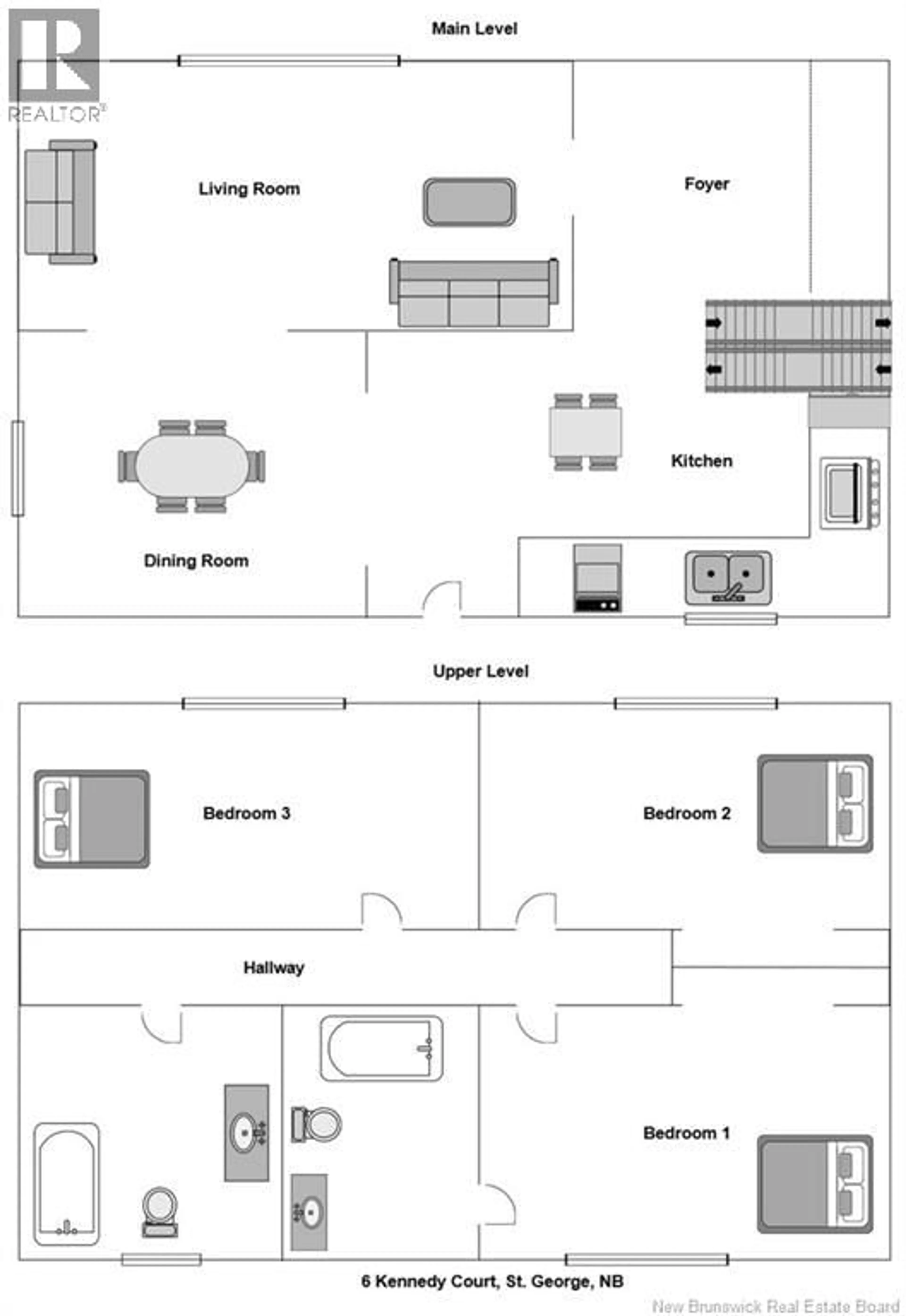 Floor plan for 6 KENNEDY COURT, St George New Brunswick E5C3G4
