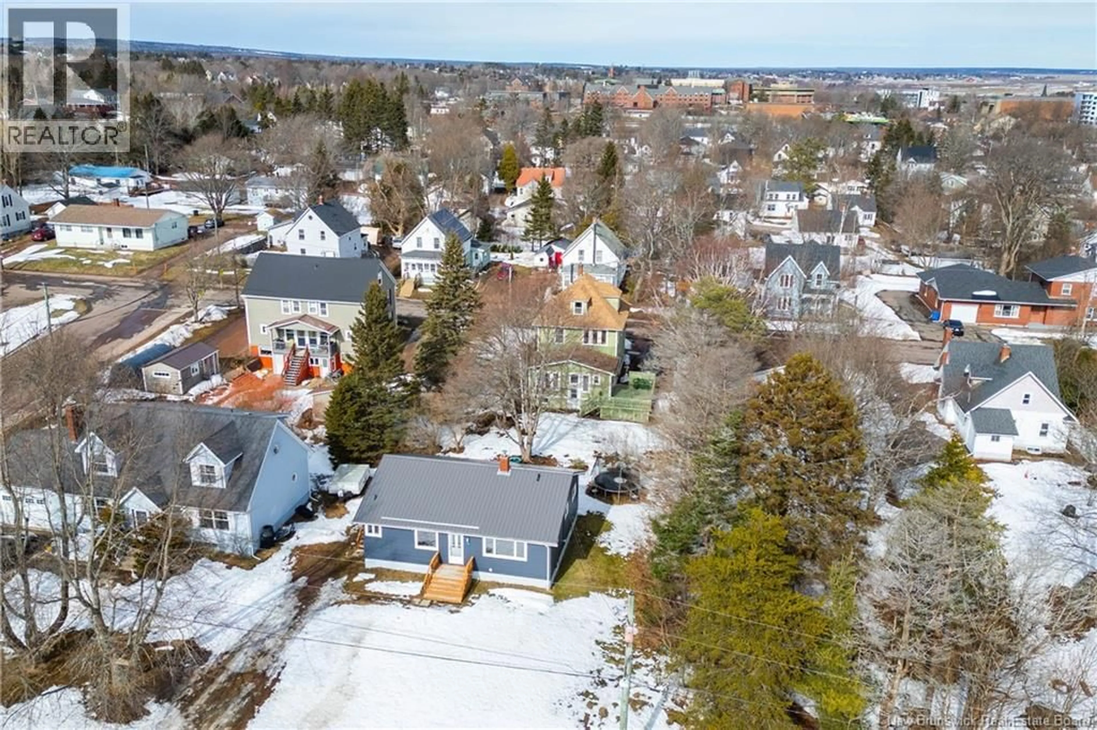 A pic from outside/outdoor area/front of a property/back of a property/a pic from drone, street for 4 BICKERTON, Sackville New Brunswick E4L3M7
