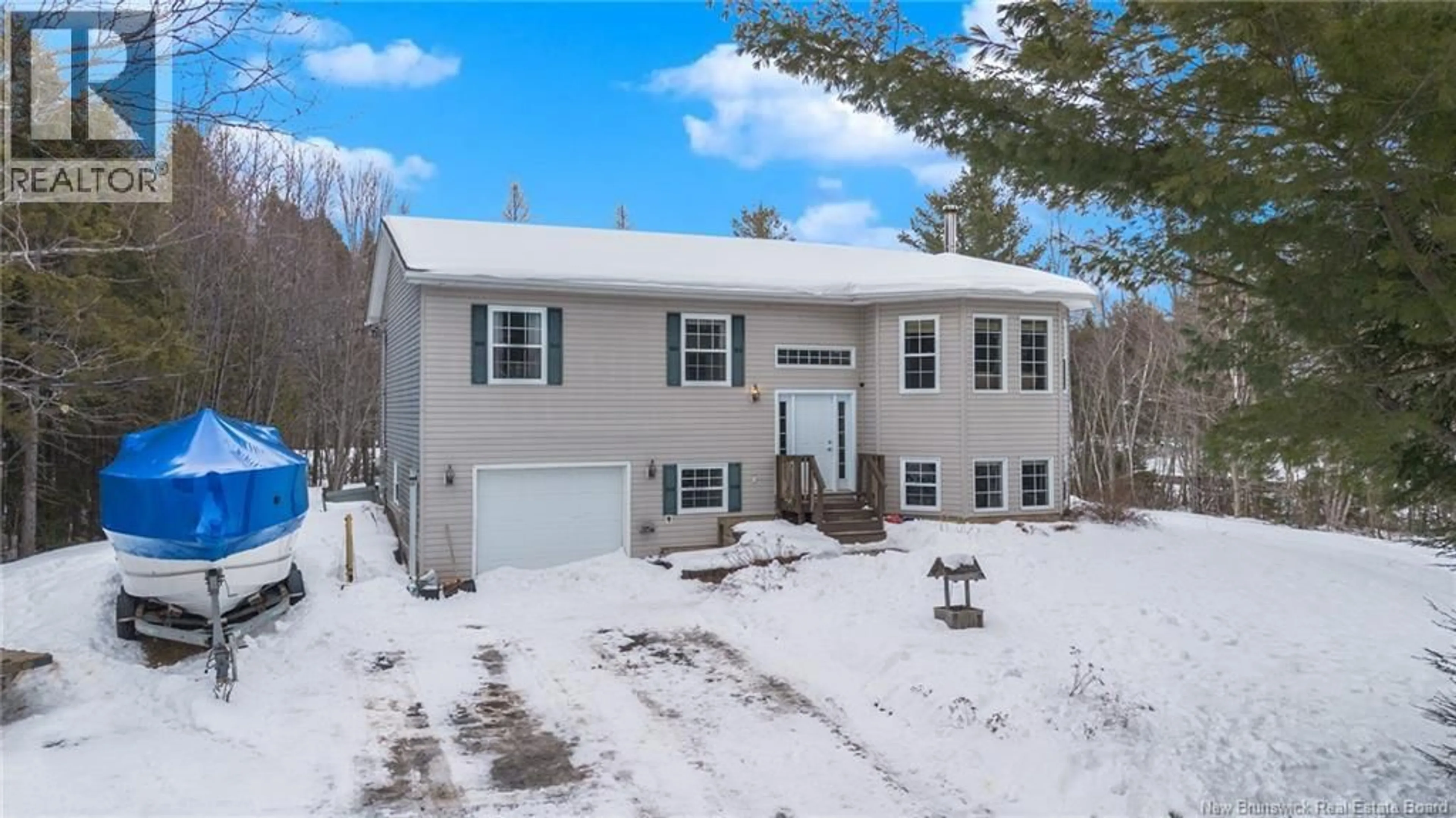 Home with vinyl exterior material, street for 4 BURTON EVERGREEN DRIVE, Burton New Brunswick E2V3E7