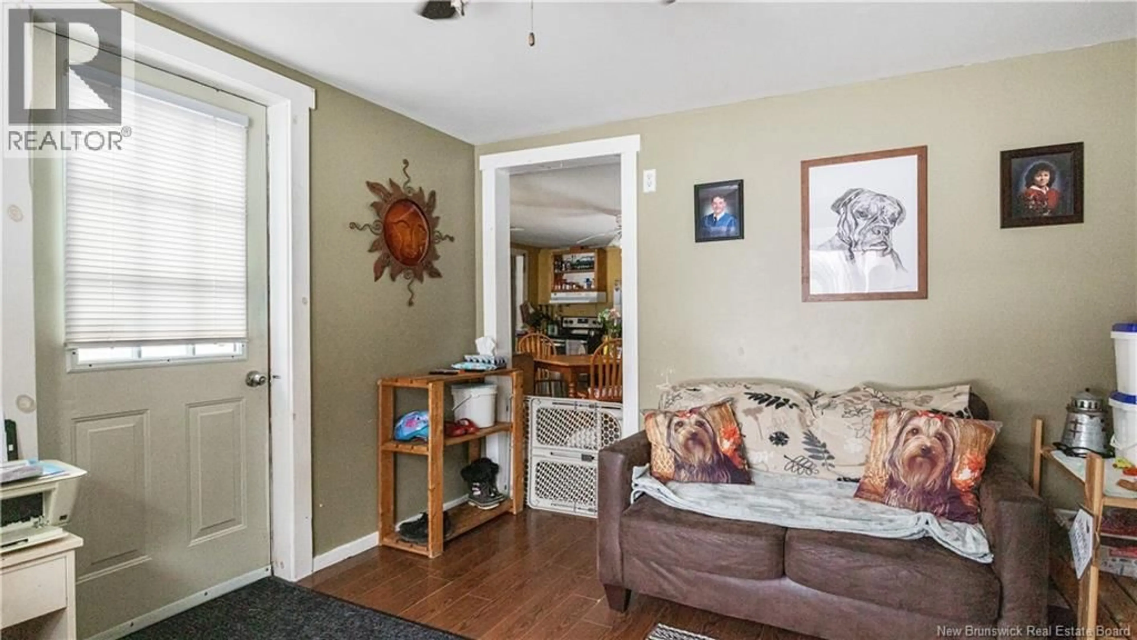 Living room with furniture, wood/laminate floor for 561 GRAY ROAD, Saint-Charles New Brunswick E4W4N3
