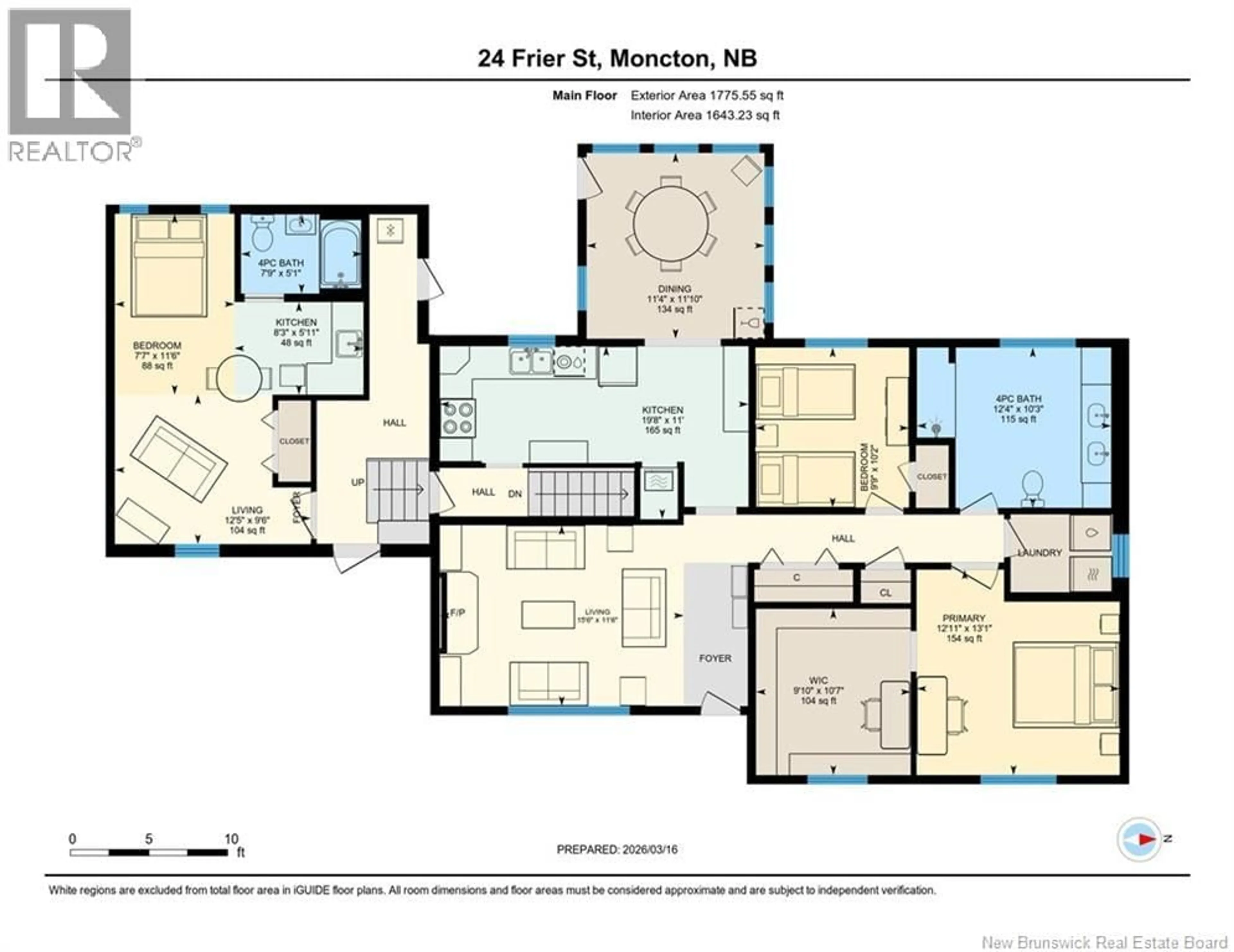 Floor plan for 24 FRIER STREET, Moncton New Brunswick E1A4L8