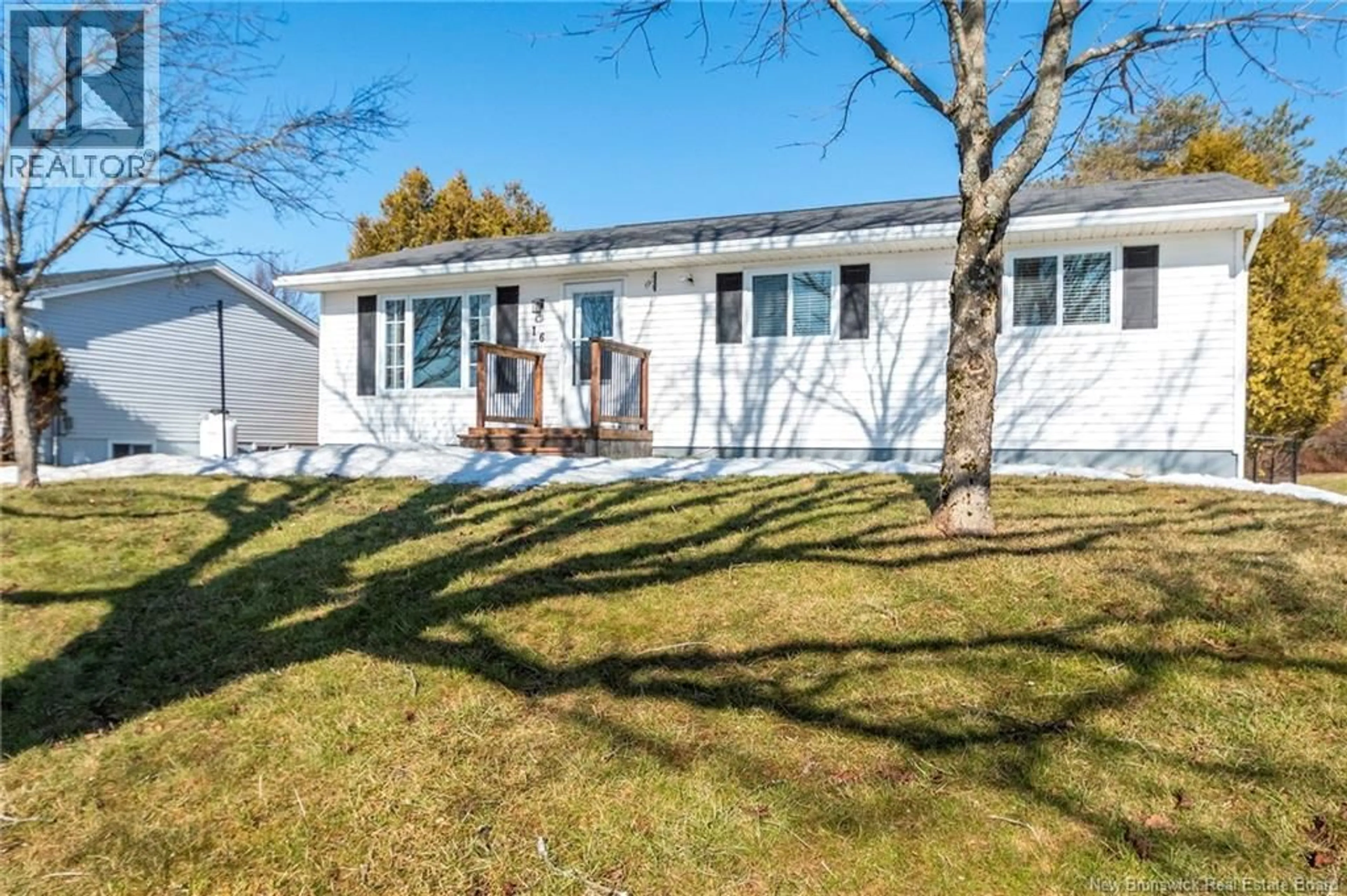 Home with vinyl exterior material, street for 16 SUNNYBROOK TERRACE, Saint John New Brunswick E2J4L4