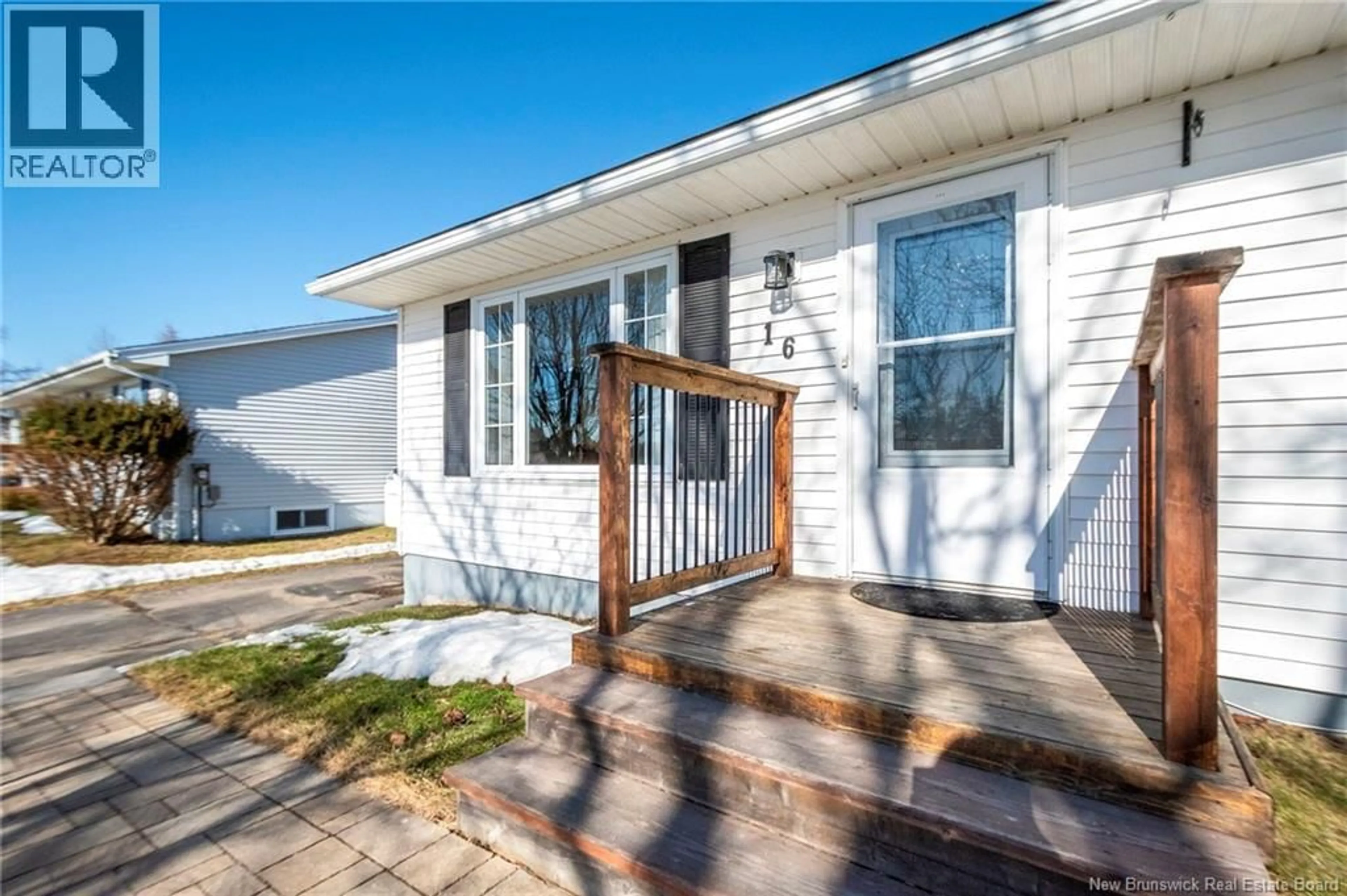 Home with vinyl exterior material, street for 16 SUNNYBROOK TERRACE, Saint John New Brunswick E2J4L4