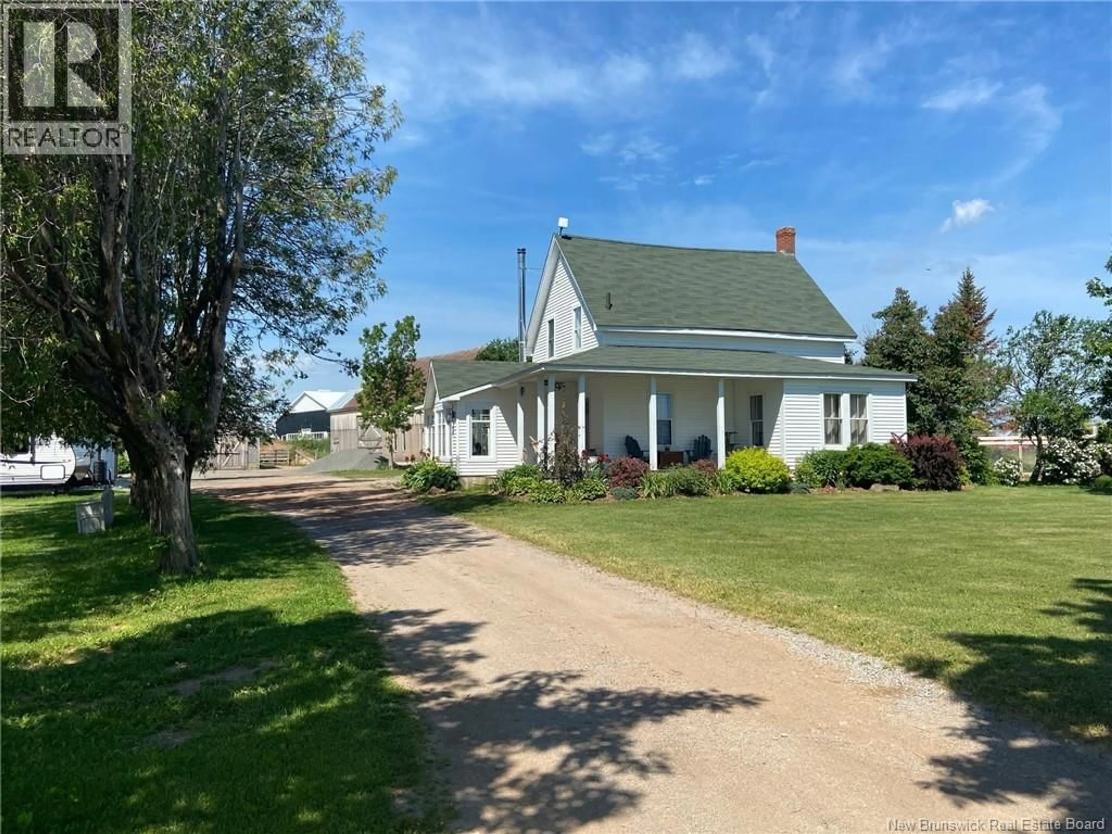 A pic from outside/outdoor area/front of a property/back of a property/a pic from drone, street for 2402 ROUTE 885, Havelock New Brunswick E4Z5P1