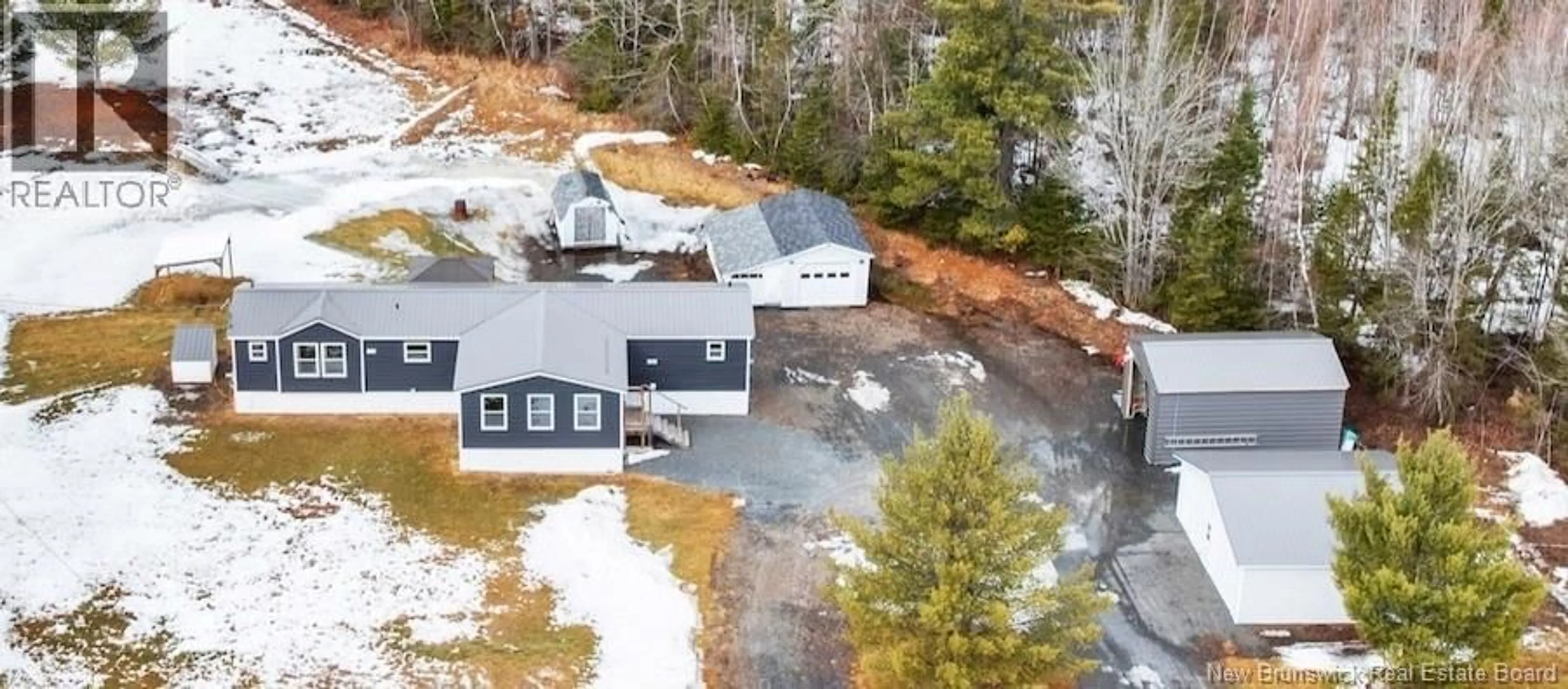 A pic from outside/outdoor area/front of a property/back of a property/a pic from drone, mountain view for 1100 ROUTE 655, Waasis New Brunswick E3B8W2