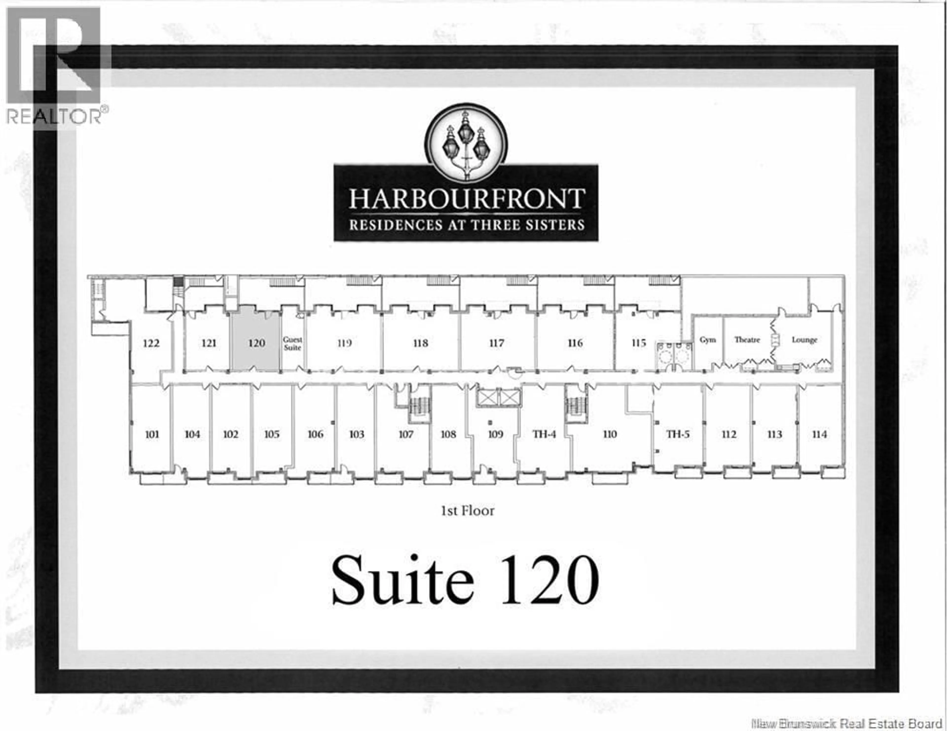 Floor plan for 120 - 243 PRINCE WILLIAM STREET, Saint John New Brunswick E2L0C6