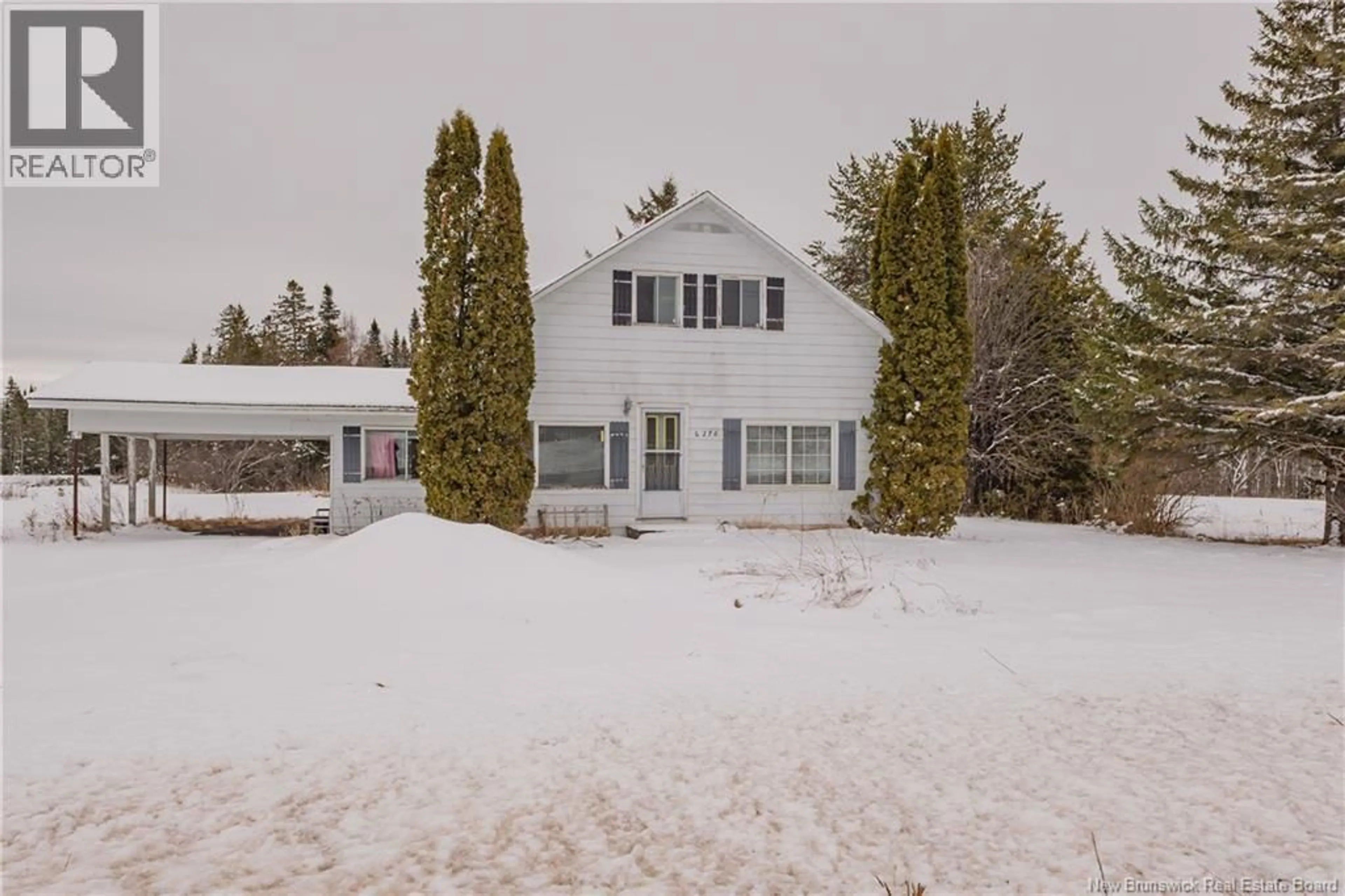 A pic from outside/outdoor area/front of a property/back of a property/a pic from drone, unknown for 6276 RTE 10, Upper Salmon Creek New Brunswick E4A1C5