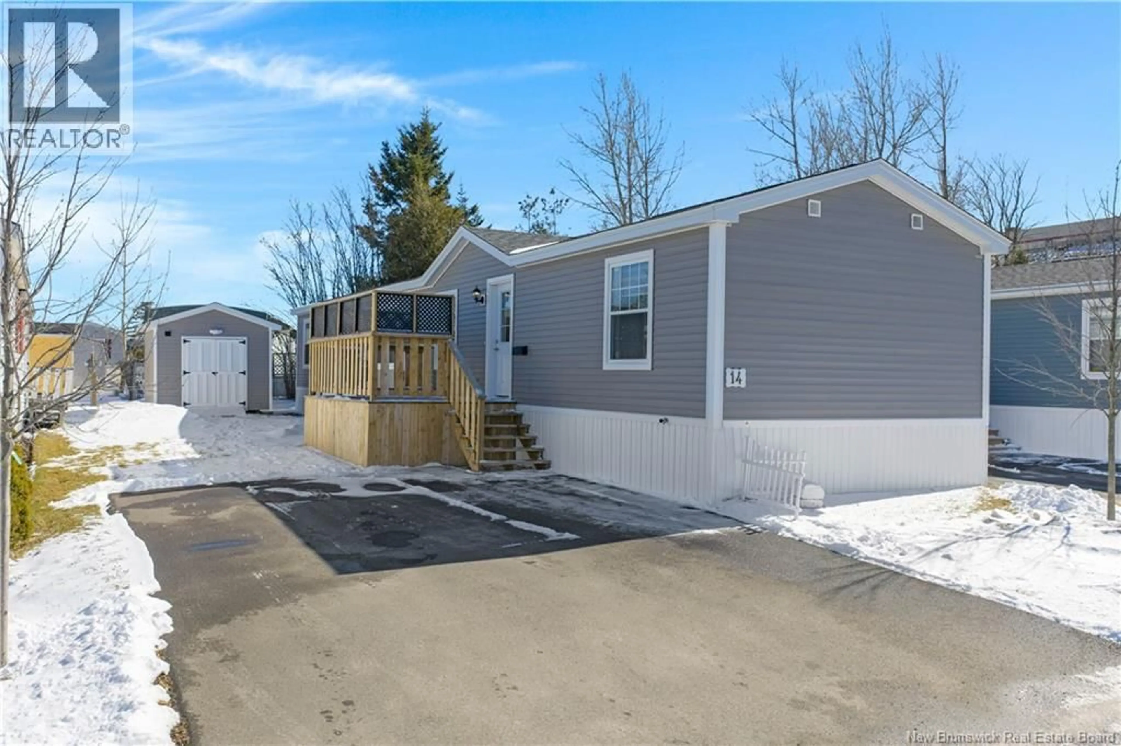 Home with vinyl exterior material, street for 14 GULL STREET, Saint John New Brunswick E2J3T5