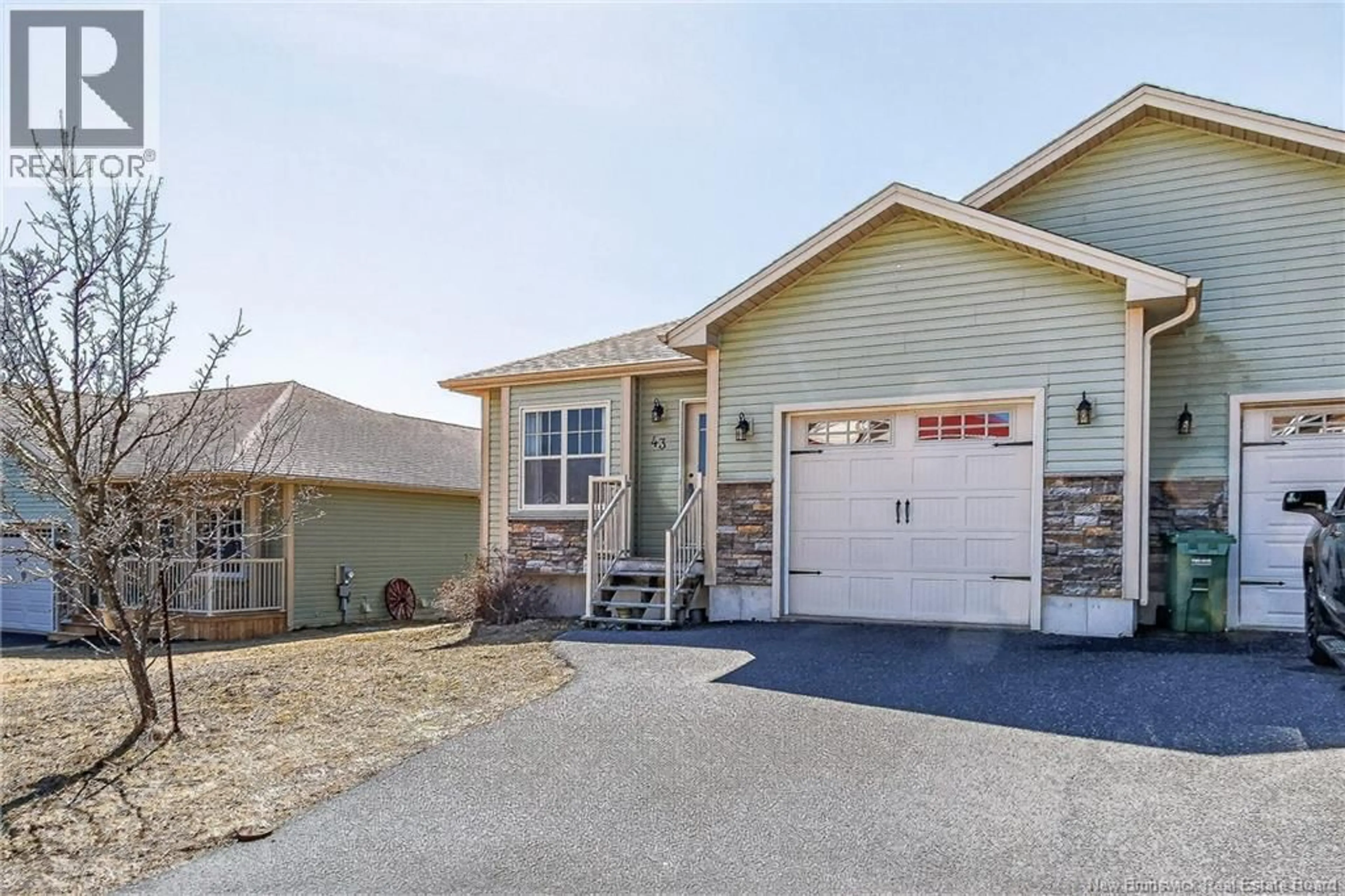 Home with vinyl exterior material, street for 43 MOSAIC DRIVE, Saint John New Brunswick E2J0K1