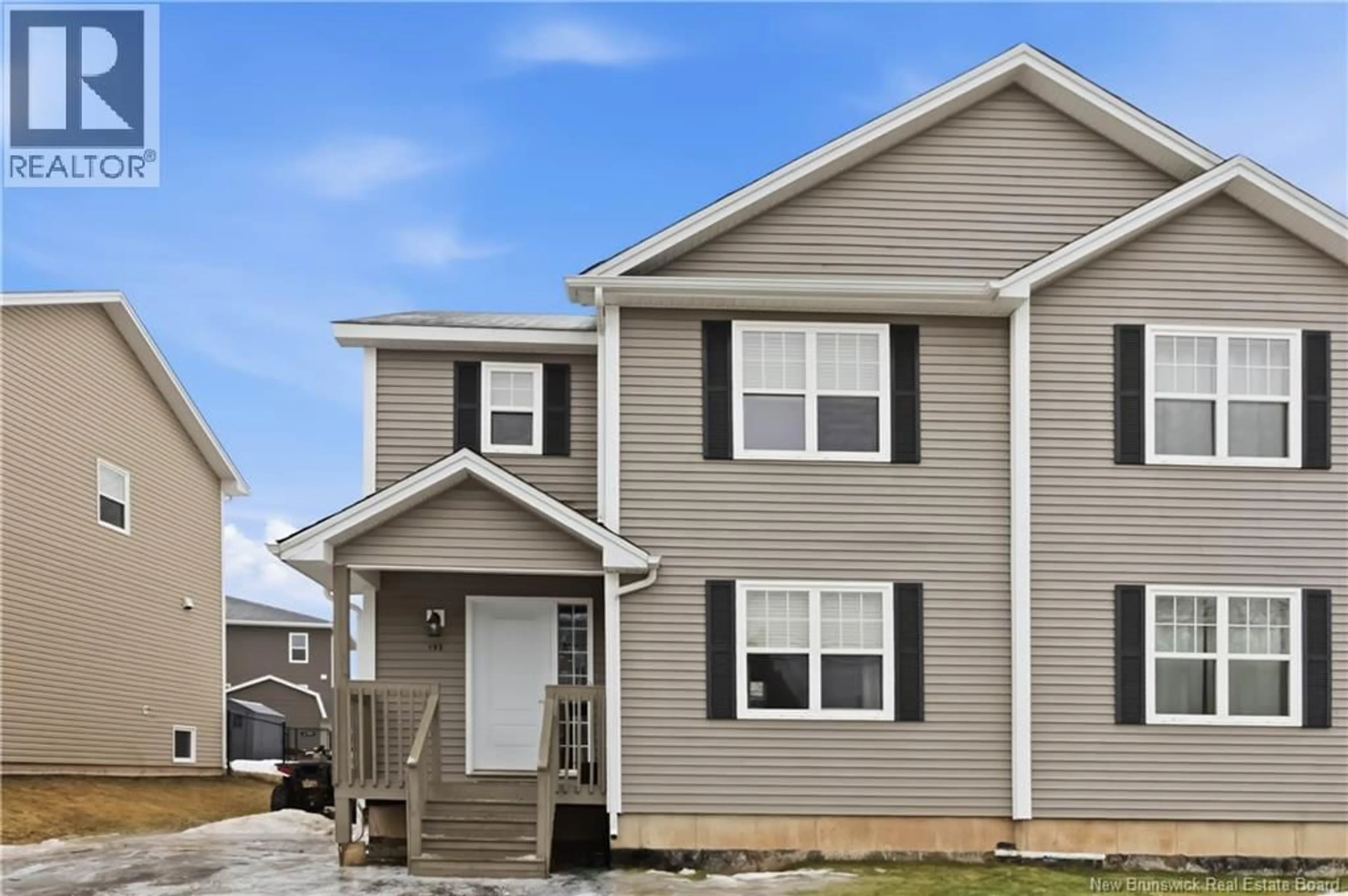 Home with vinyl exterior material, street for 193 BELLE-FORET STREET, Dieppe New Brunswick E1A9E6