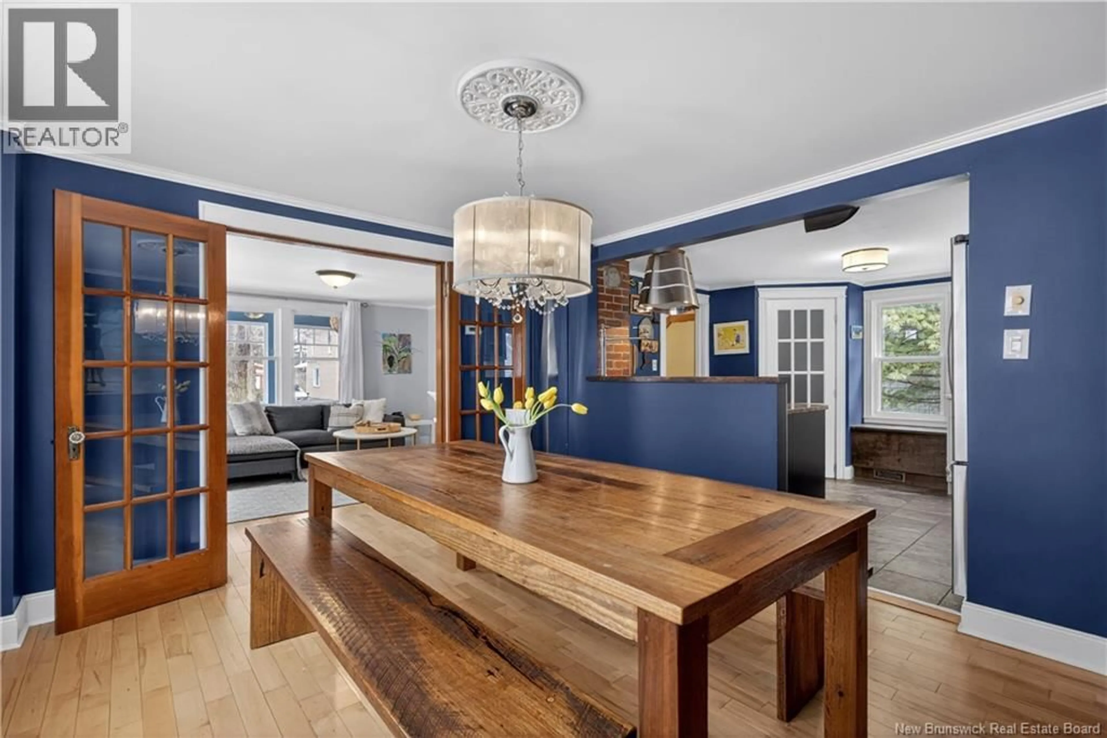 Dining room, wood/laminate floor for 152 VICTORIA STREET, Fredericton New Brunswick E3B1W1