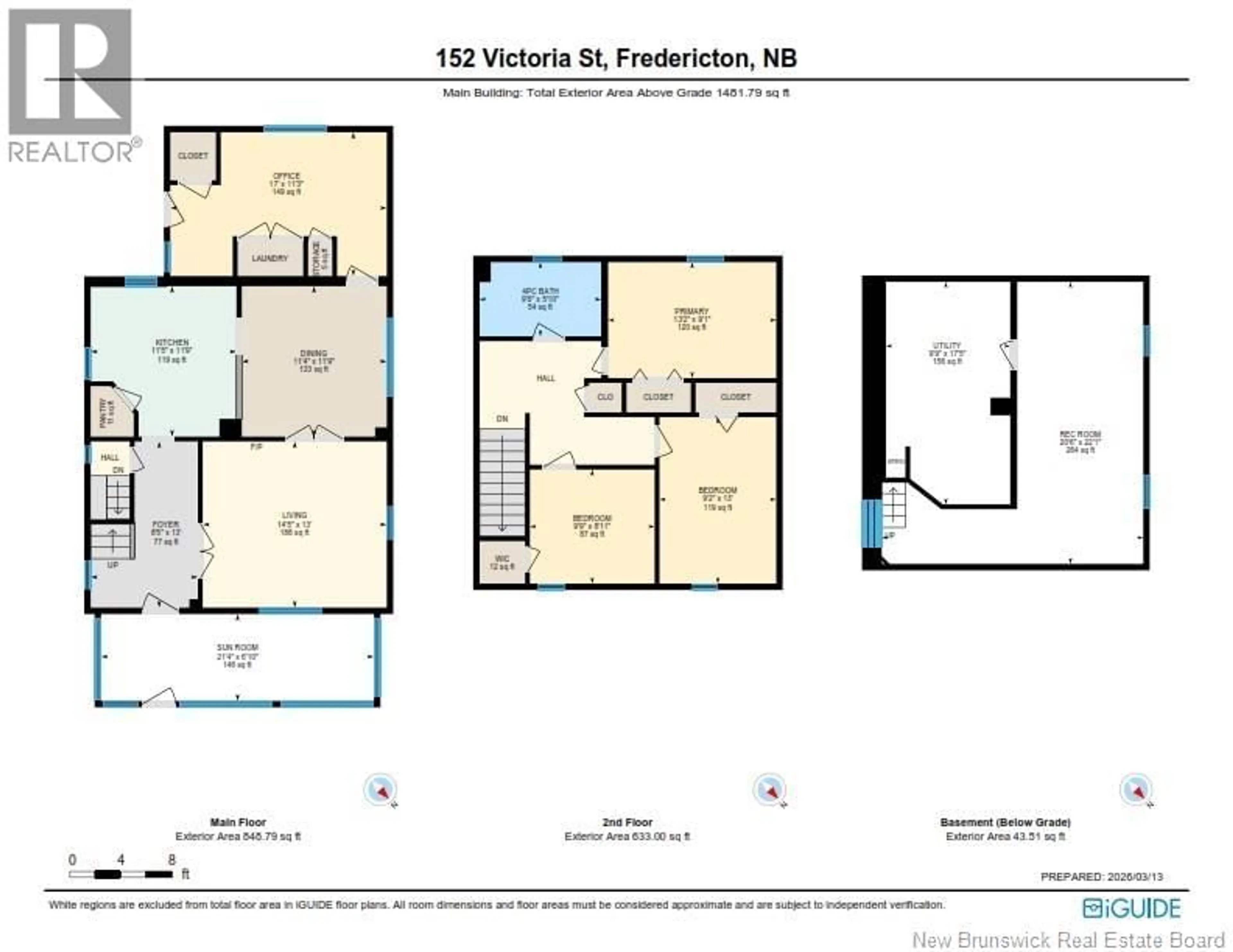 Floor plan for 152 VICTORIA STREET, Fredericton New Brunswick E3B1W1