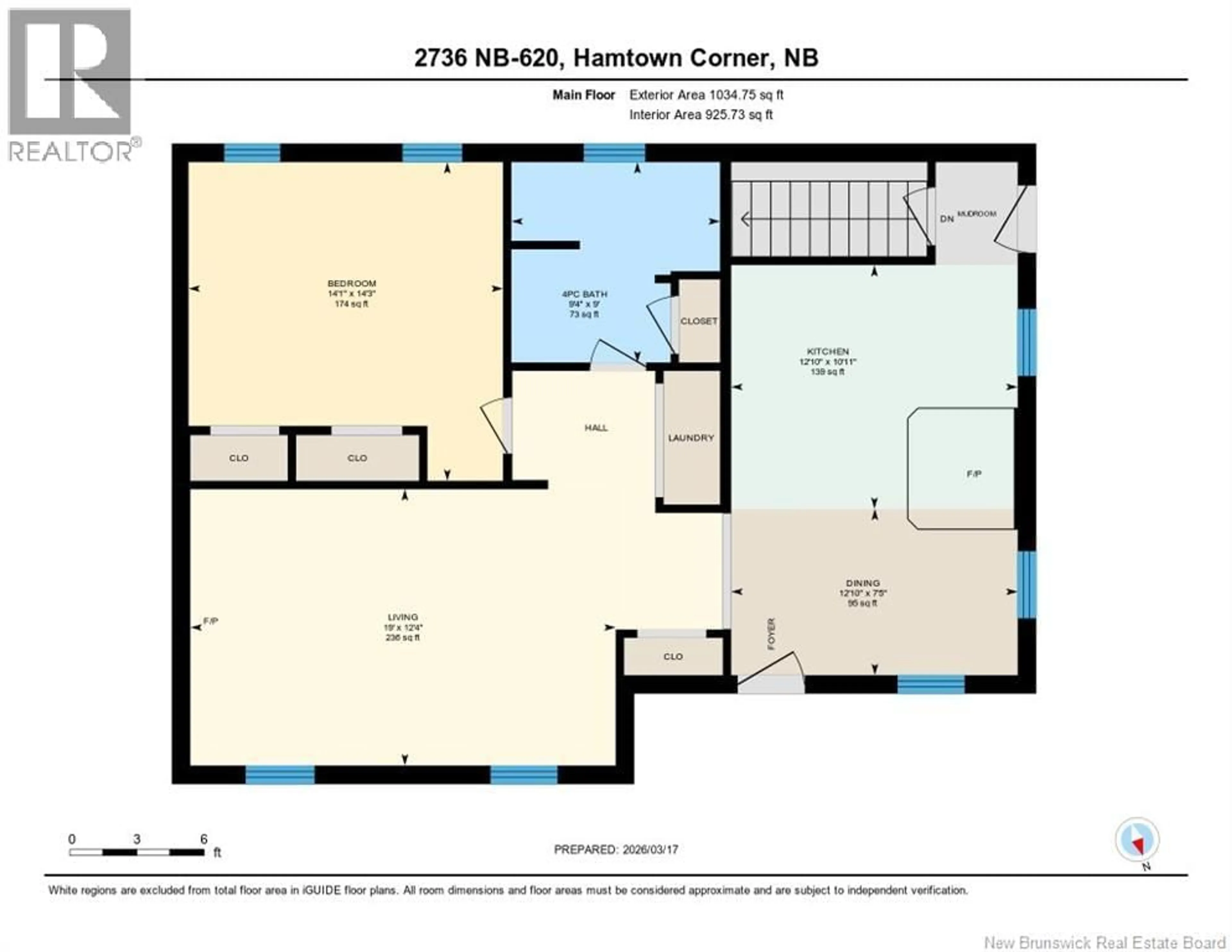 Floor plan for 2736 RTE 620, Hamtown Corner New Brunswick E3A6L9