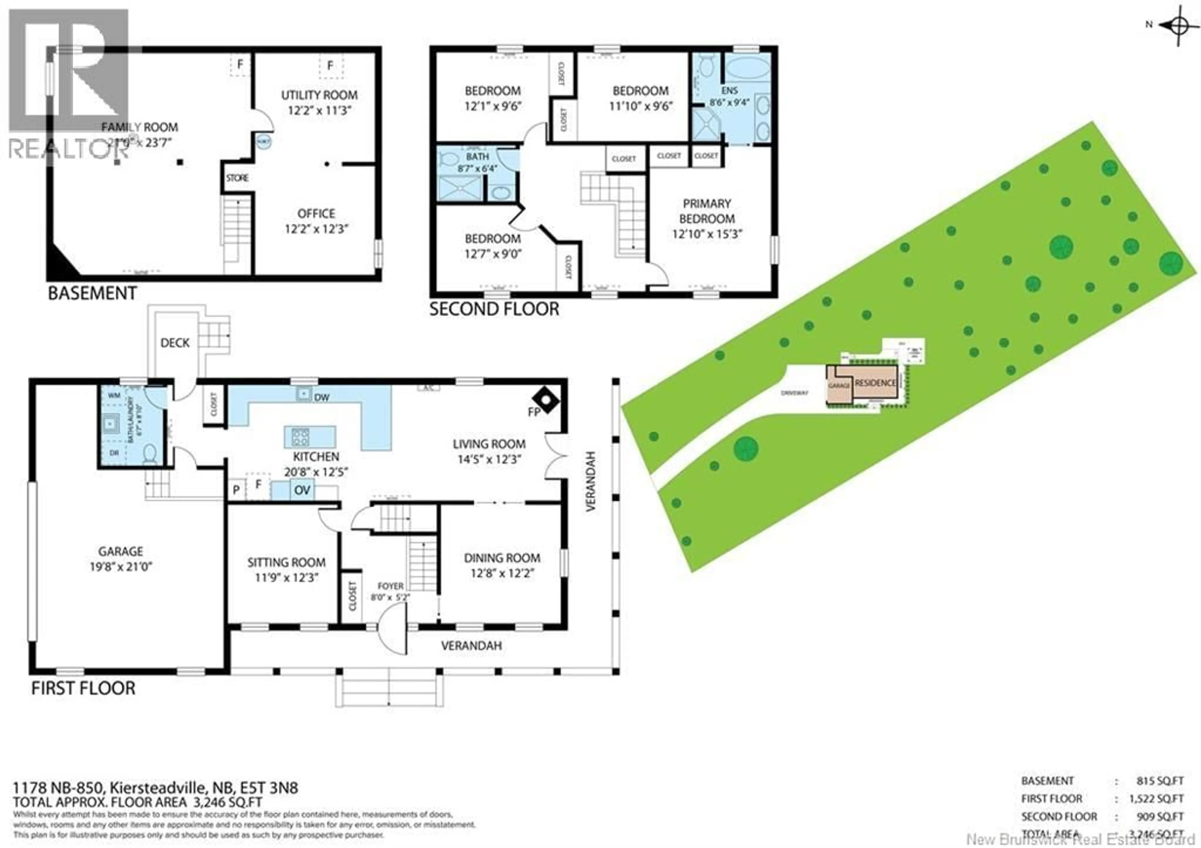 Floor plan for 1178 ROUTE 850, Kiersteadville New Brunswick E5T3P4