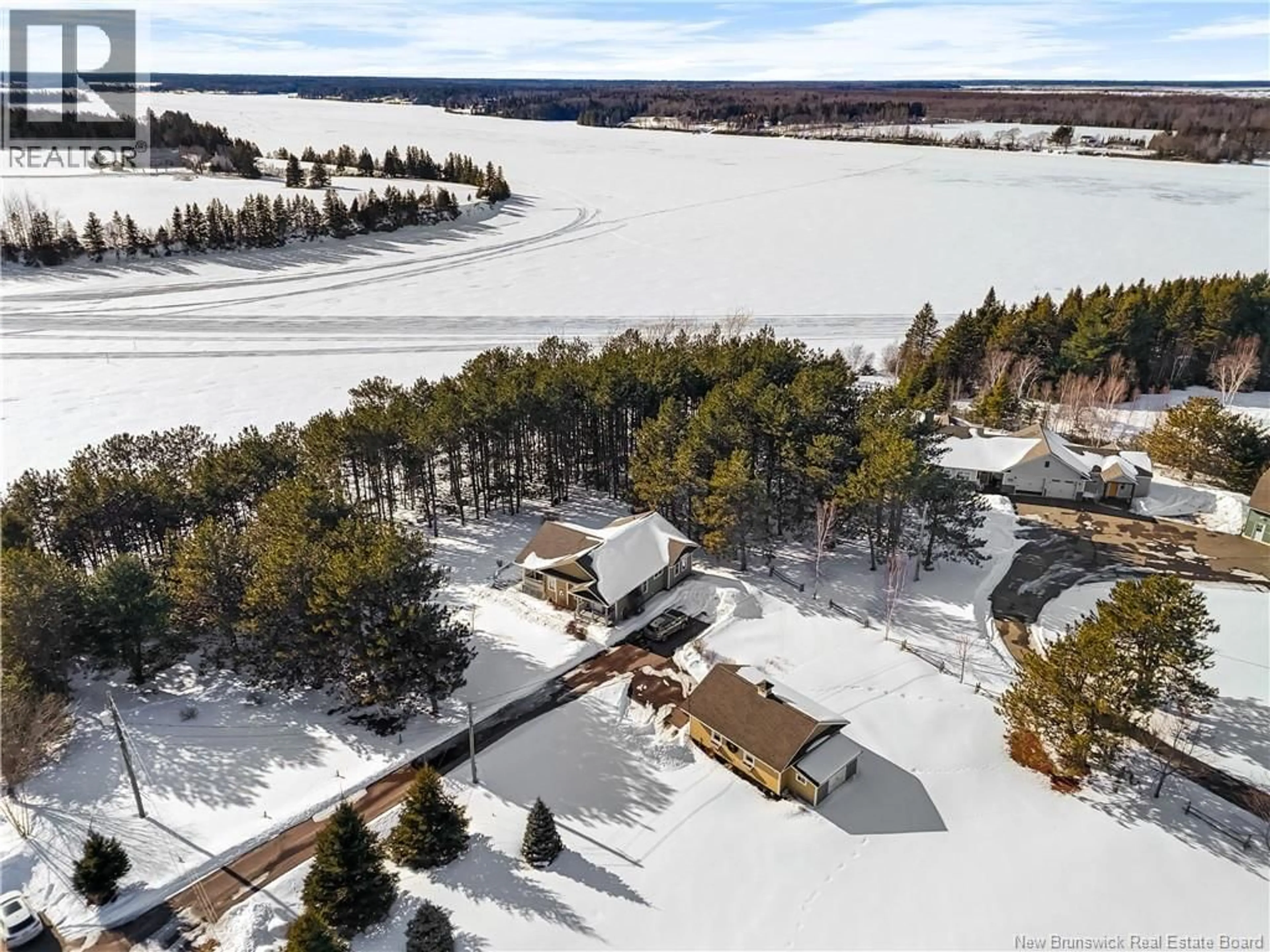 A pic from outside/outdoor area/front of a property/back of a property/a pic from drone, water/lake/river/ocean view for 17 SUNDANE WAY, Rexton New Brunswick E4W0B3