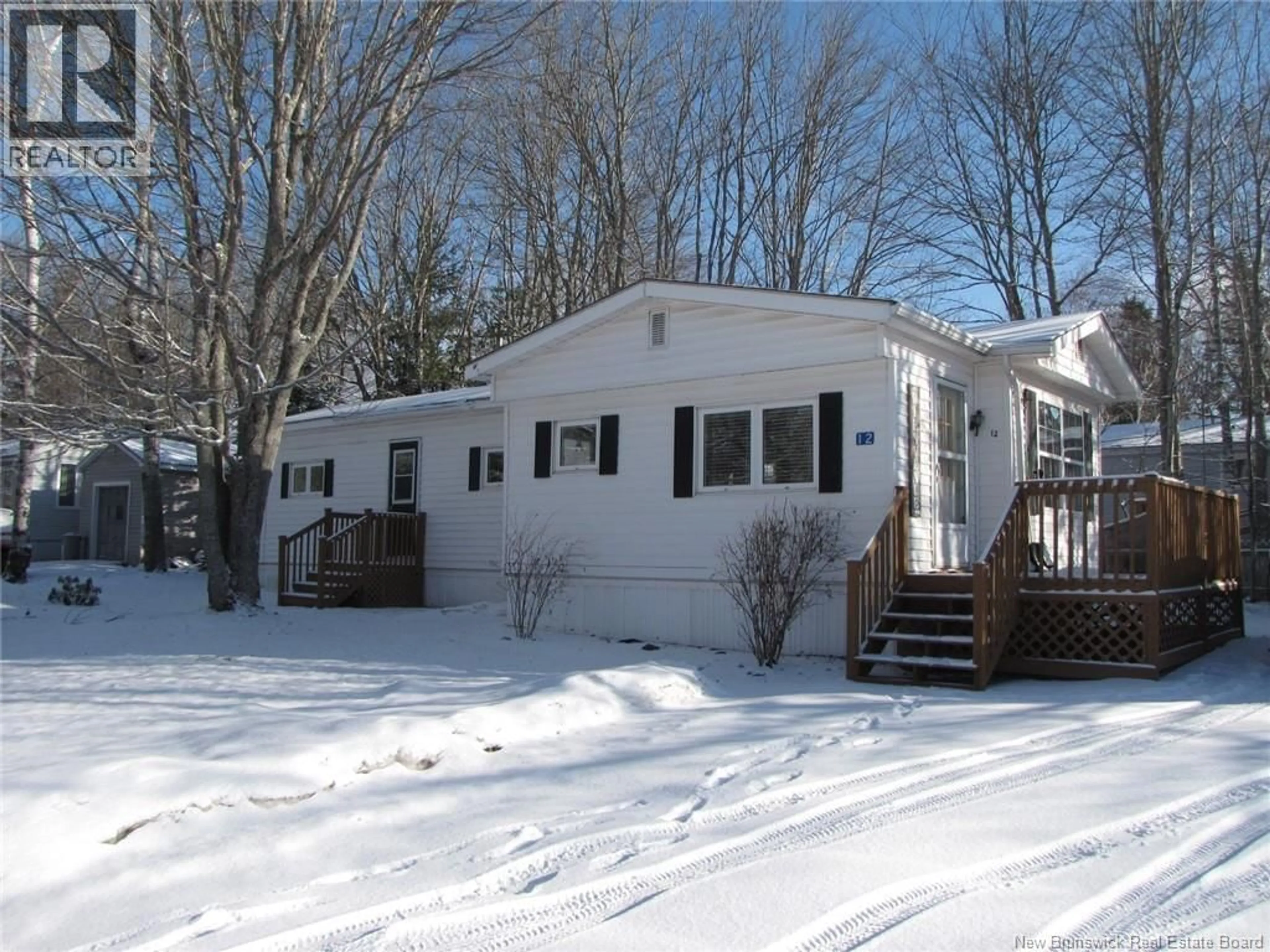Home with vinyl exterior material, street for 12 PINETREE STREET, Moncton New Brunswick E1H2Z6