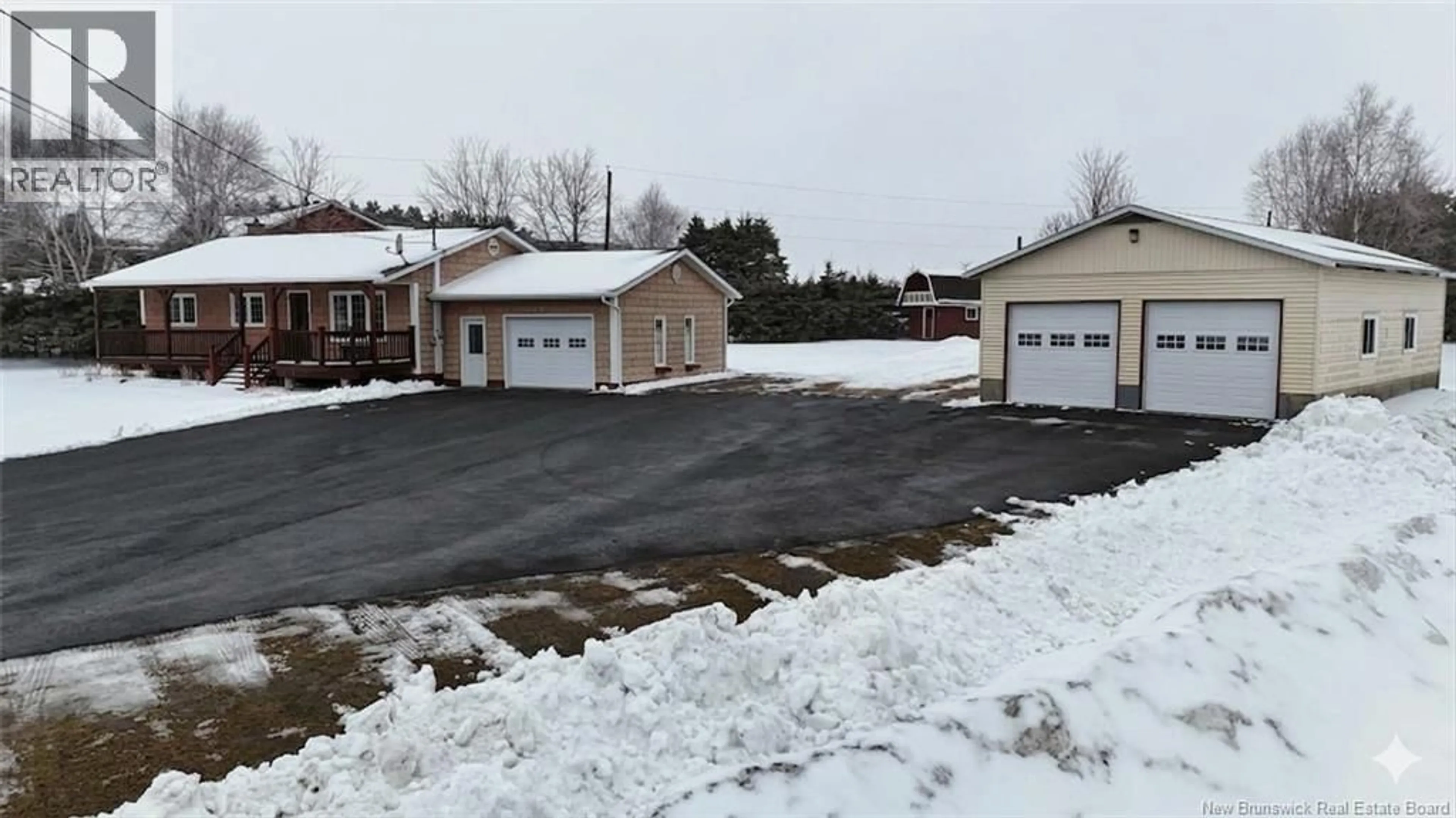 A pic from outside/outdoor area/front of a property/back of a property/a pic from drone, street for 2500 ROUTE 108, DSL de Drummond/DSL of Drummond New Brunswick E3Y2K8
