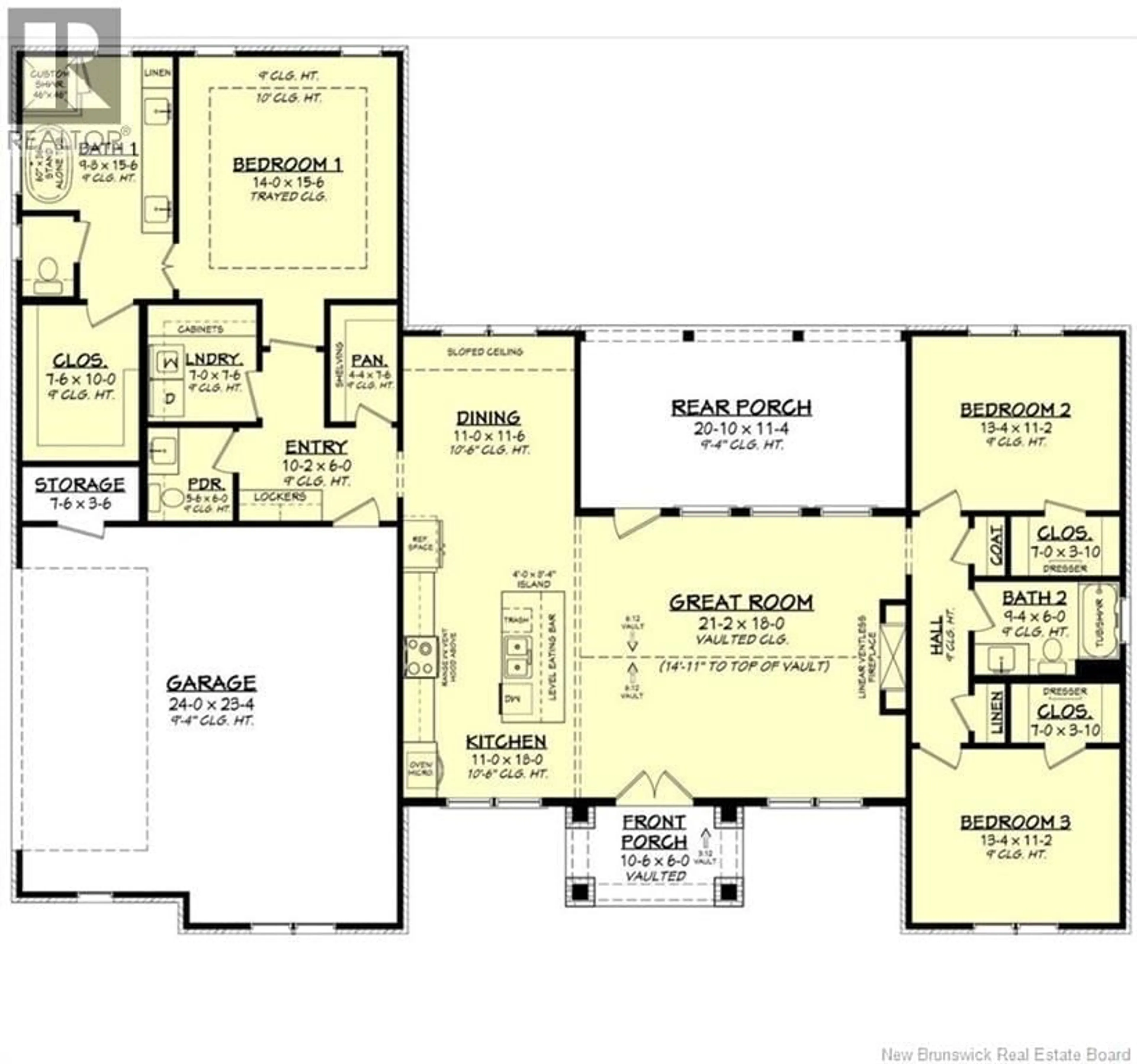 Floor plan for 1A IRVINE STREET, Oromocto New Brunswick E2V3N4