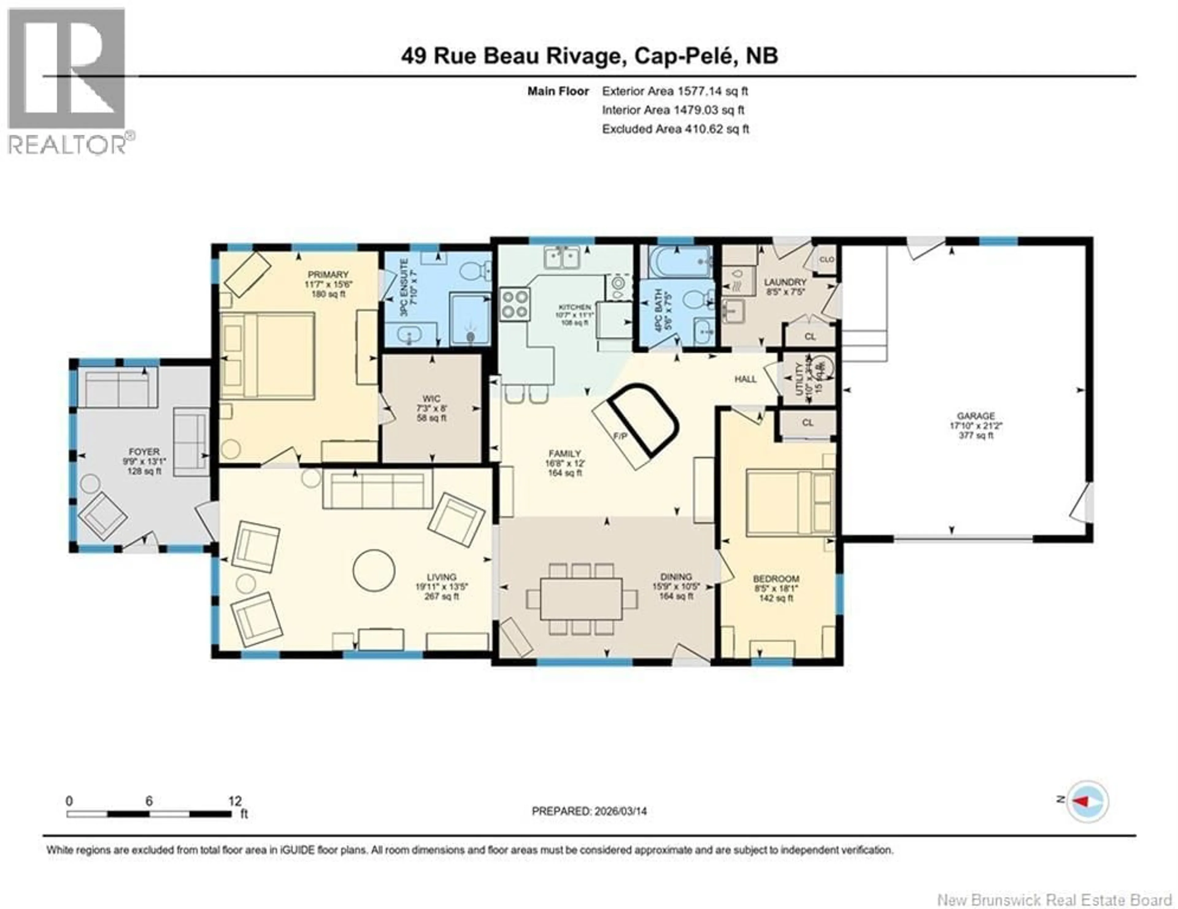 Floor plan for 49 BEAU RIVAGE STREET, Cap-Pelé New Brunswick E4N1M5