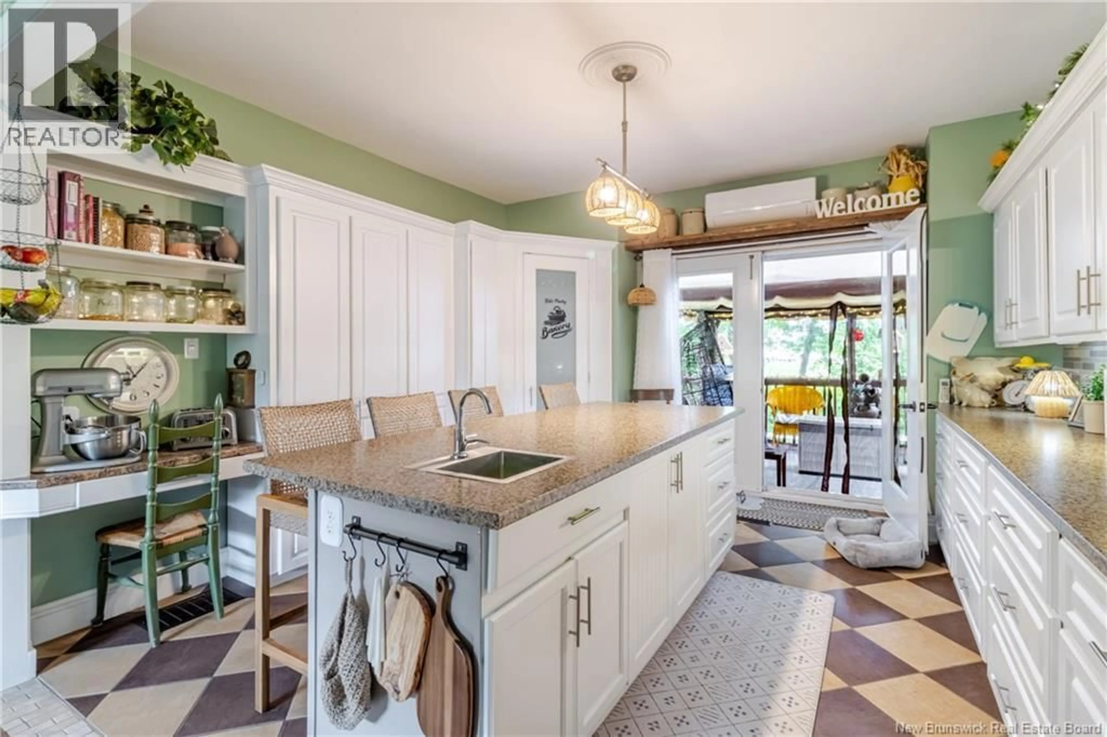 Open concept kitchen, ceramic/tile floor for 501 OTIS DRIVE, Nackawic New Brunswick E6G1H5