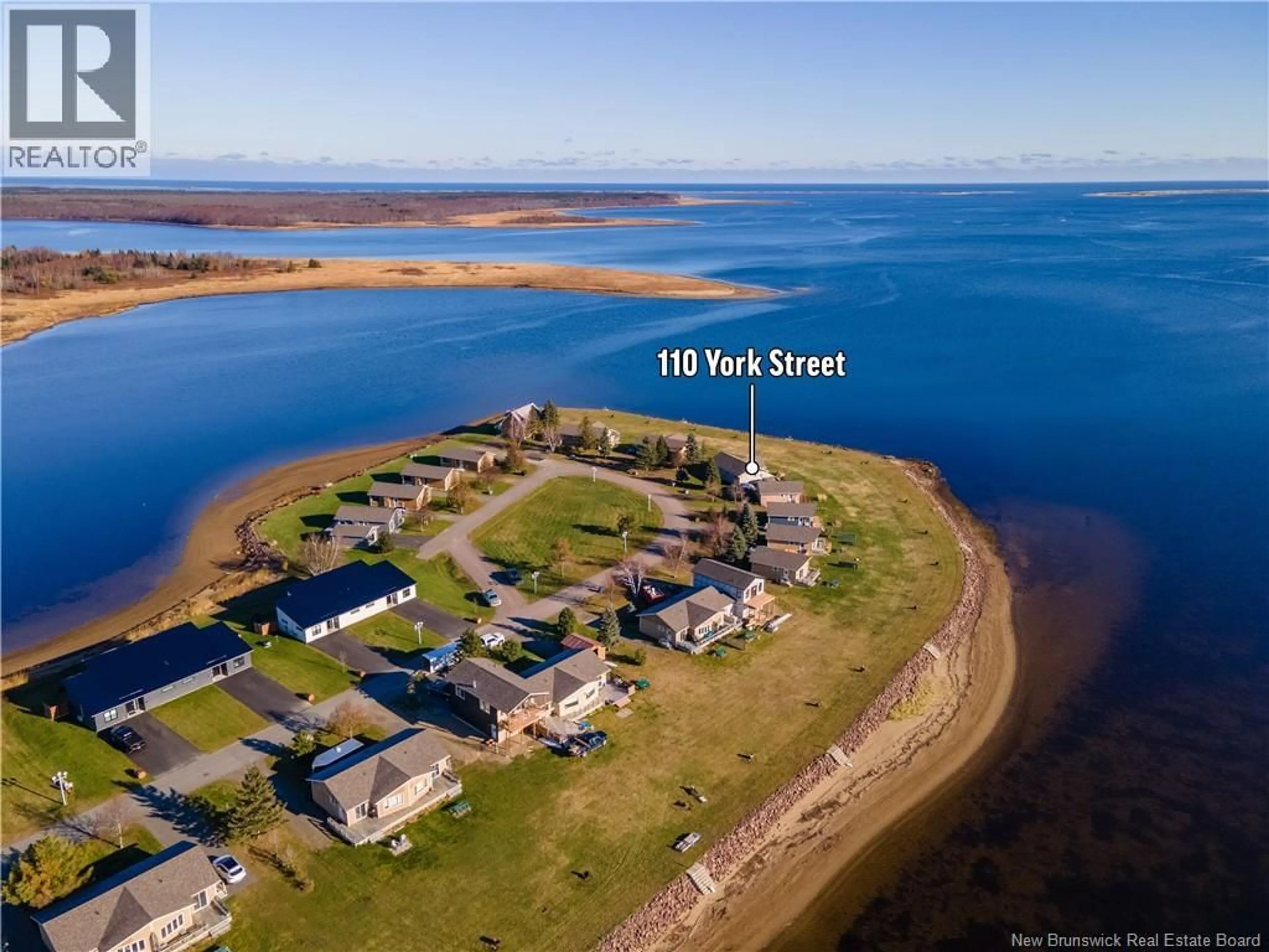 A pic from outside/outdoor area/front of a property/back of a property/a pic from drone, water/lake/river/ocean view for 110 YORK STREET, Richibucto New Brunswick E4W4K1