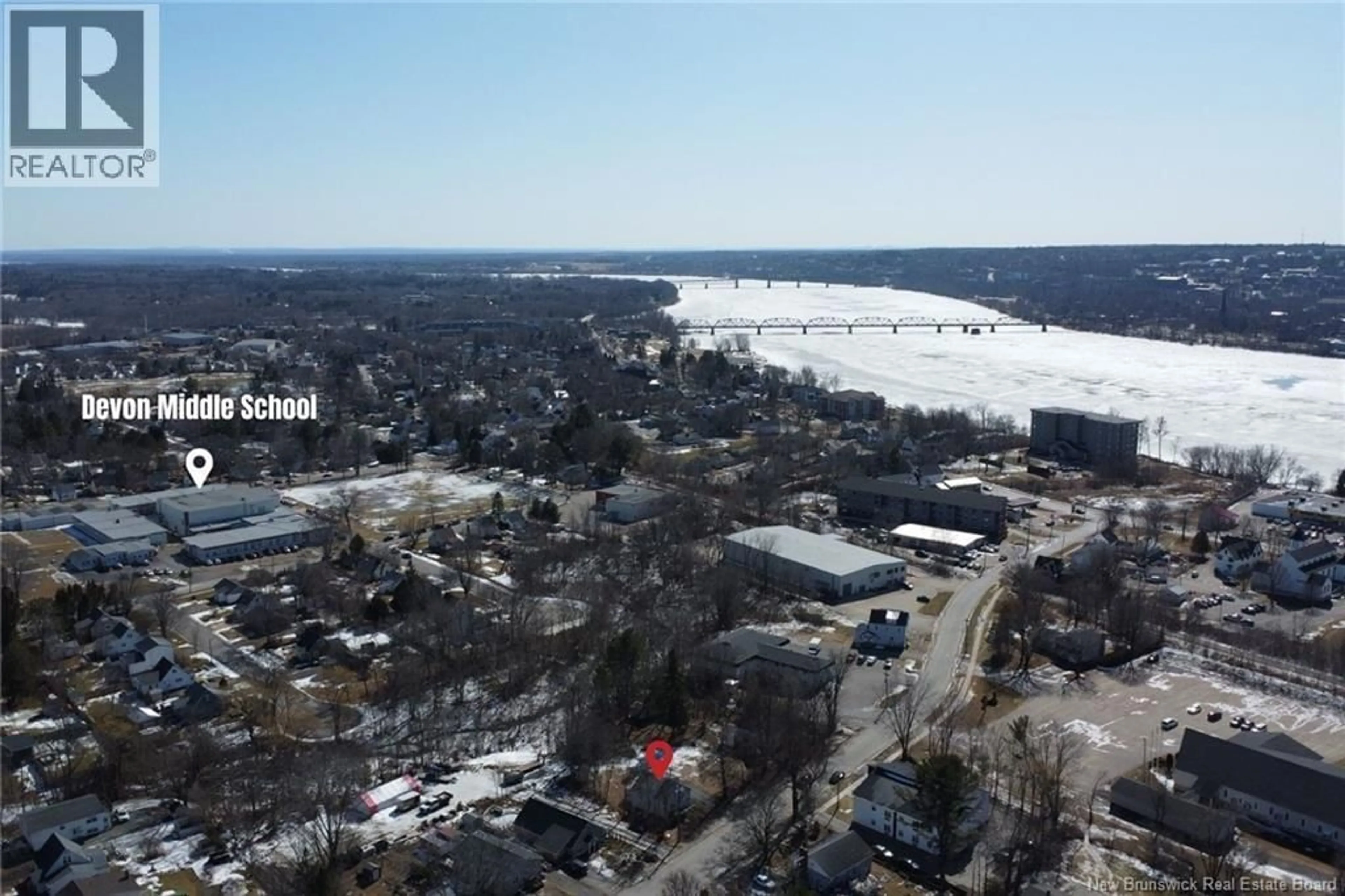 A pic from outside/outdoor area/front of a property/back of a property/a pic from drone, water/lake/river/ocean view for 176 CLARK STREET, Fredericton New Brunswick E3A2W7