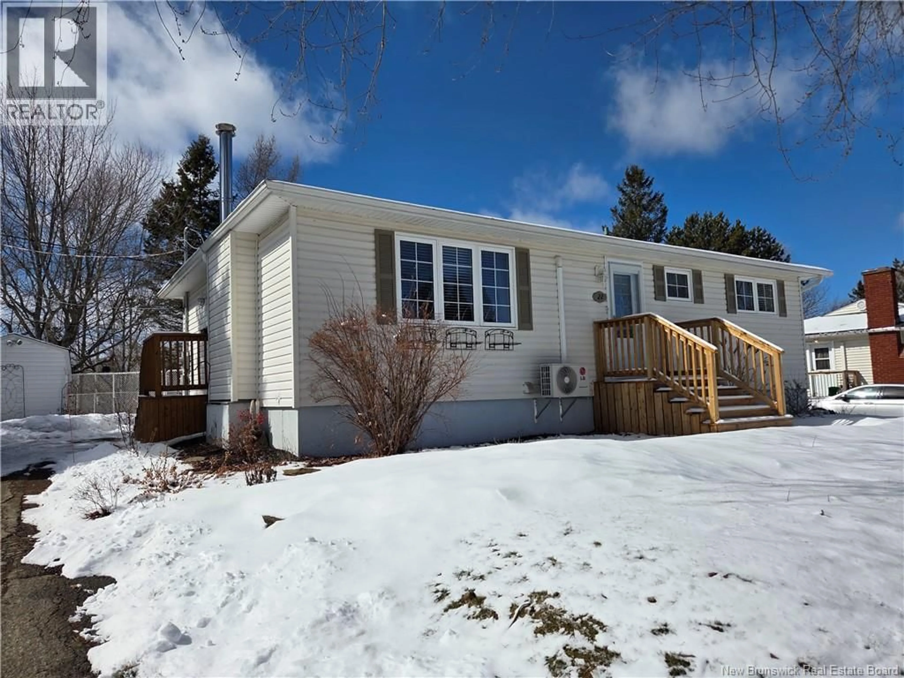 Home with vinyl exterior material, street for 22 BOYD AVENUE, Moncton New Brunswick E1A4C3
