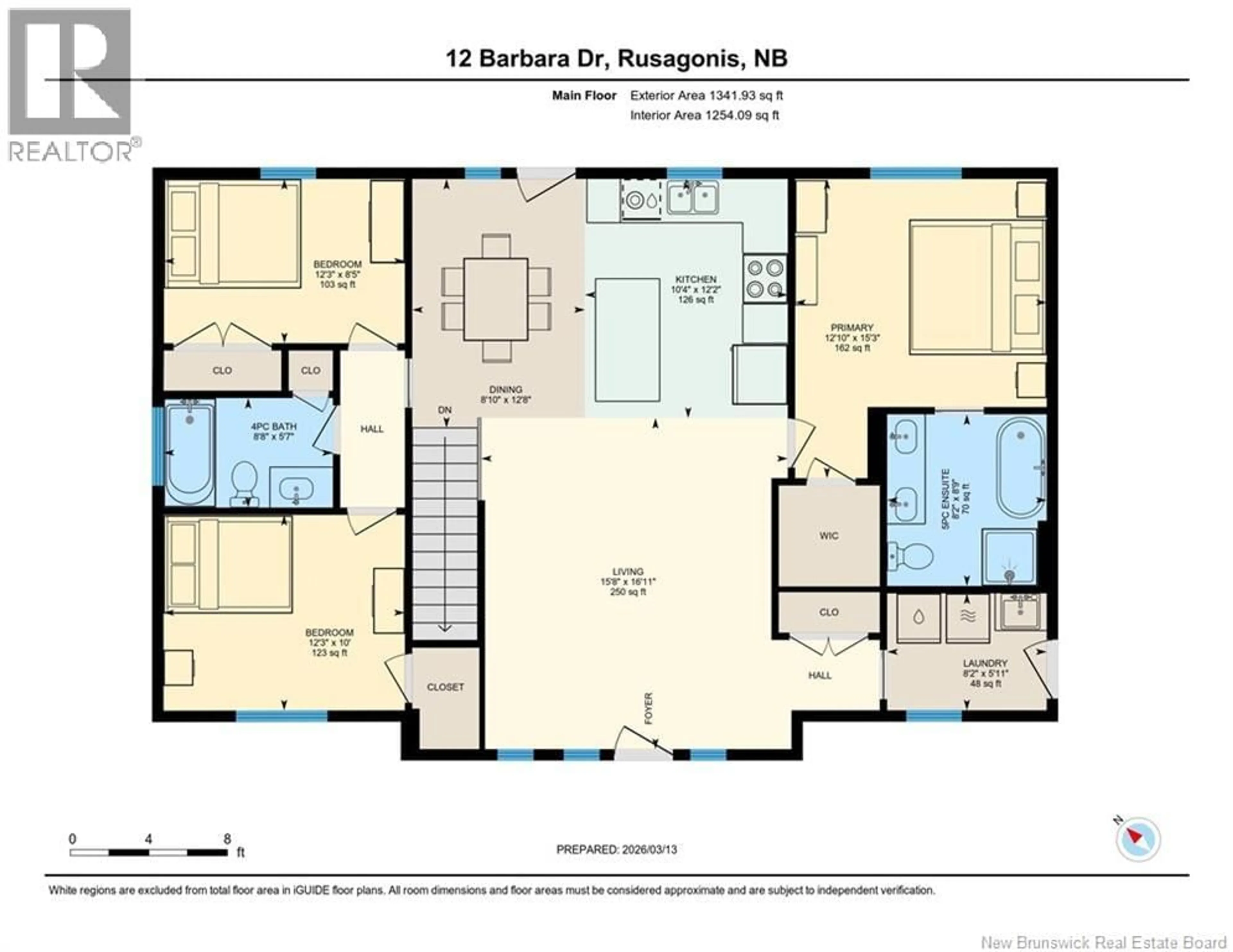 Floor plan for 12 BARBARA DRIVE, Rusagonis-Waasis New Brunswick E3B5G7
