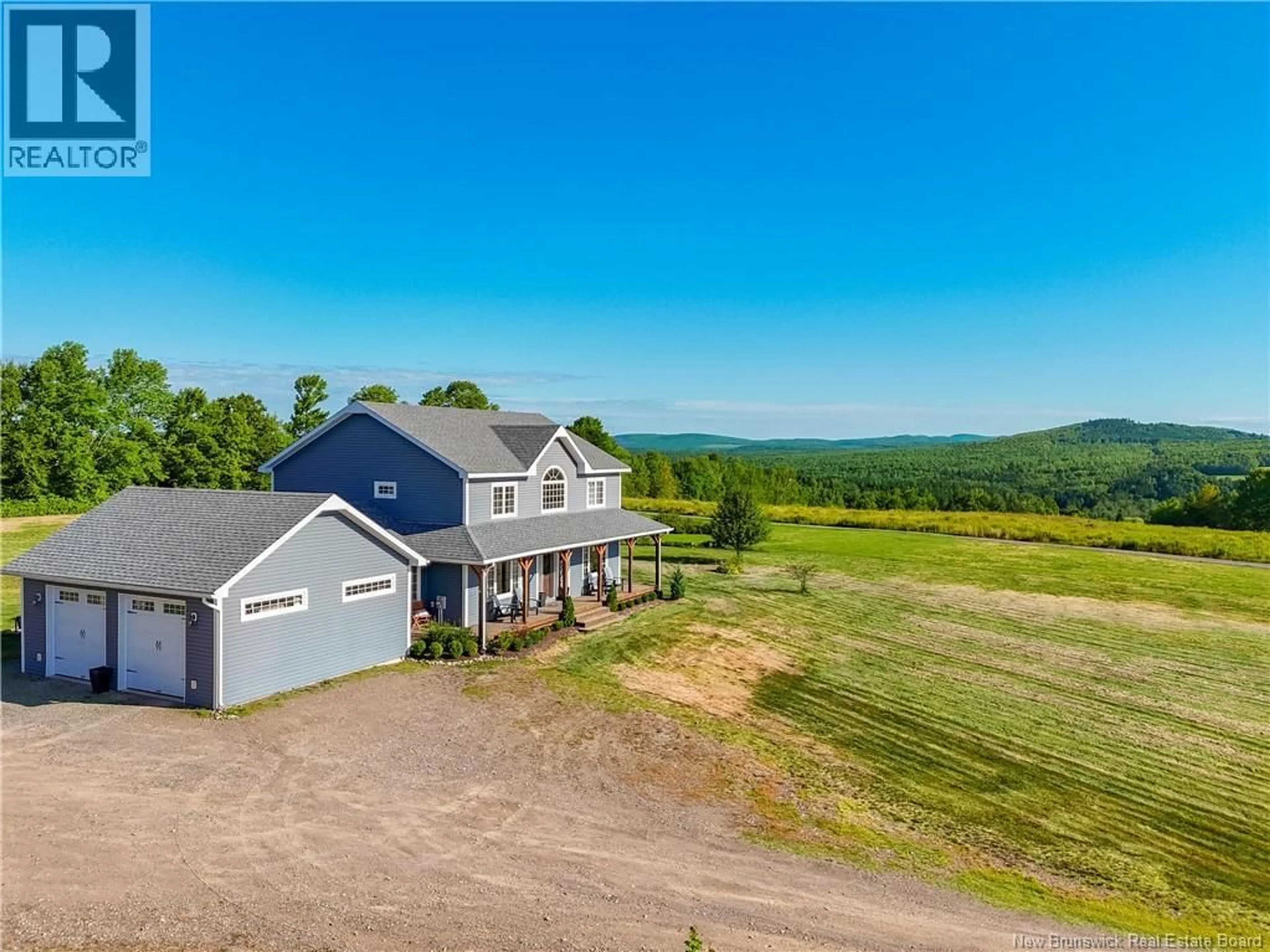A pic from outside/outdoor area/front of a property/back of a property/a pic from drone, mountain view for 1425 ROUTE 605, Millville New Brunswick E6E0A2