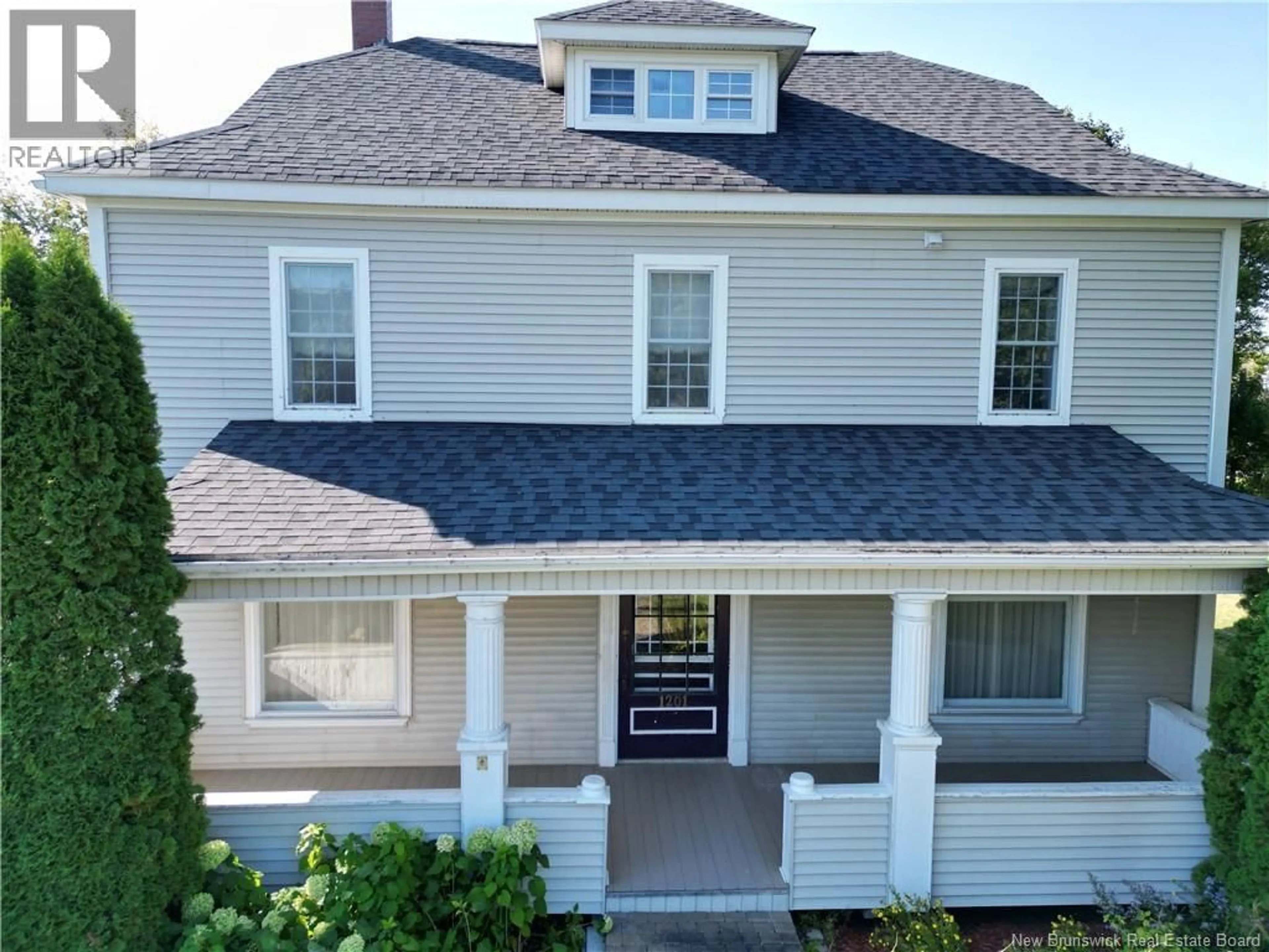 Home with vinyl exterior material, street for 1201 WEST RIVERSIDE DRIVE, Perth-Andover New Brunswick E7H5G6