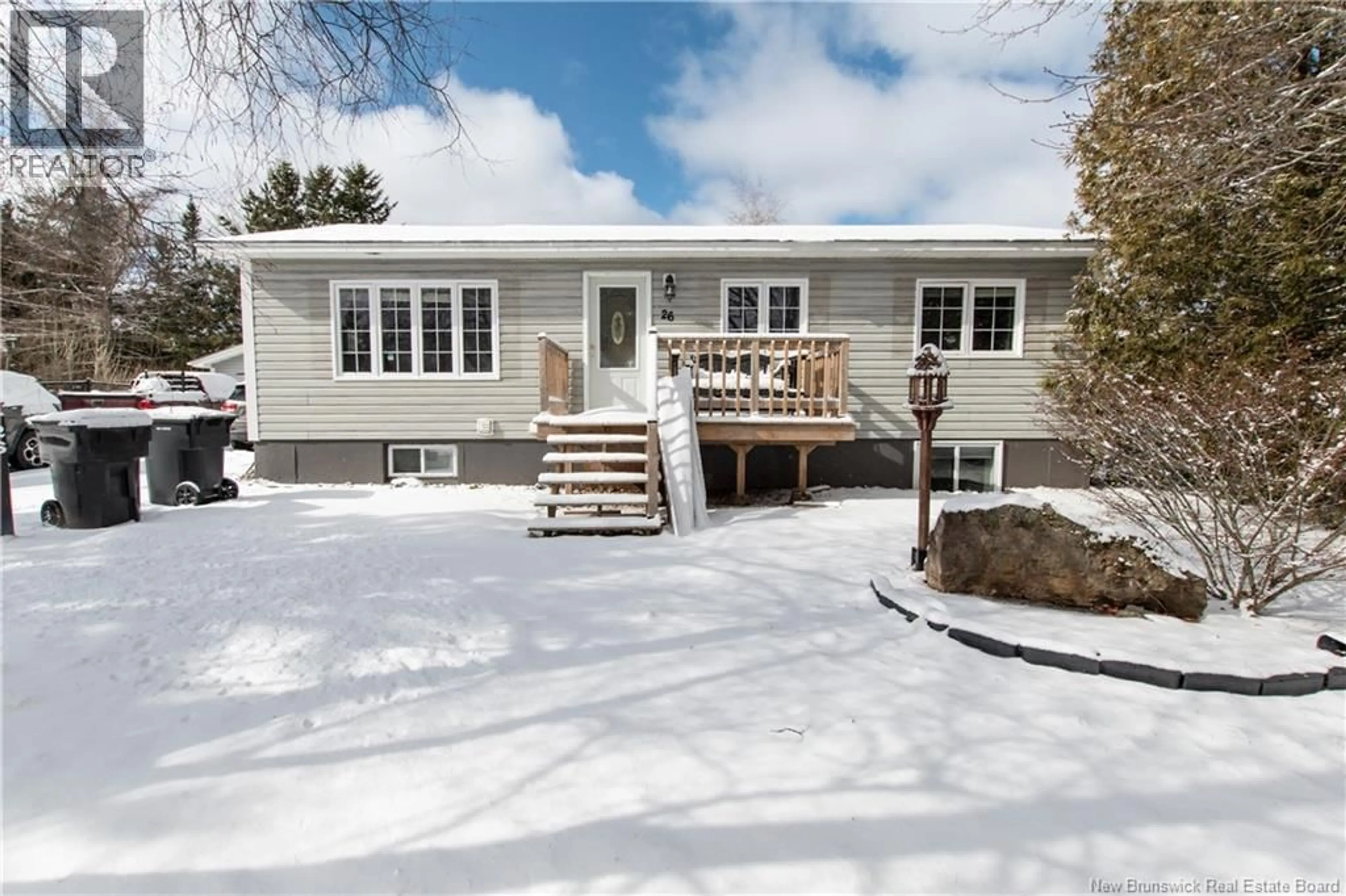 Home with vinyl exterior material, street for 26 INVERNESS CRESCENT, Riverview New Brunswick E1B3Z5