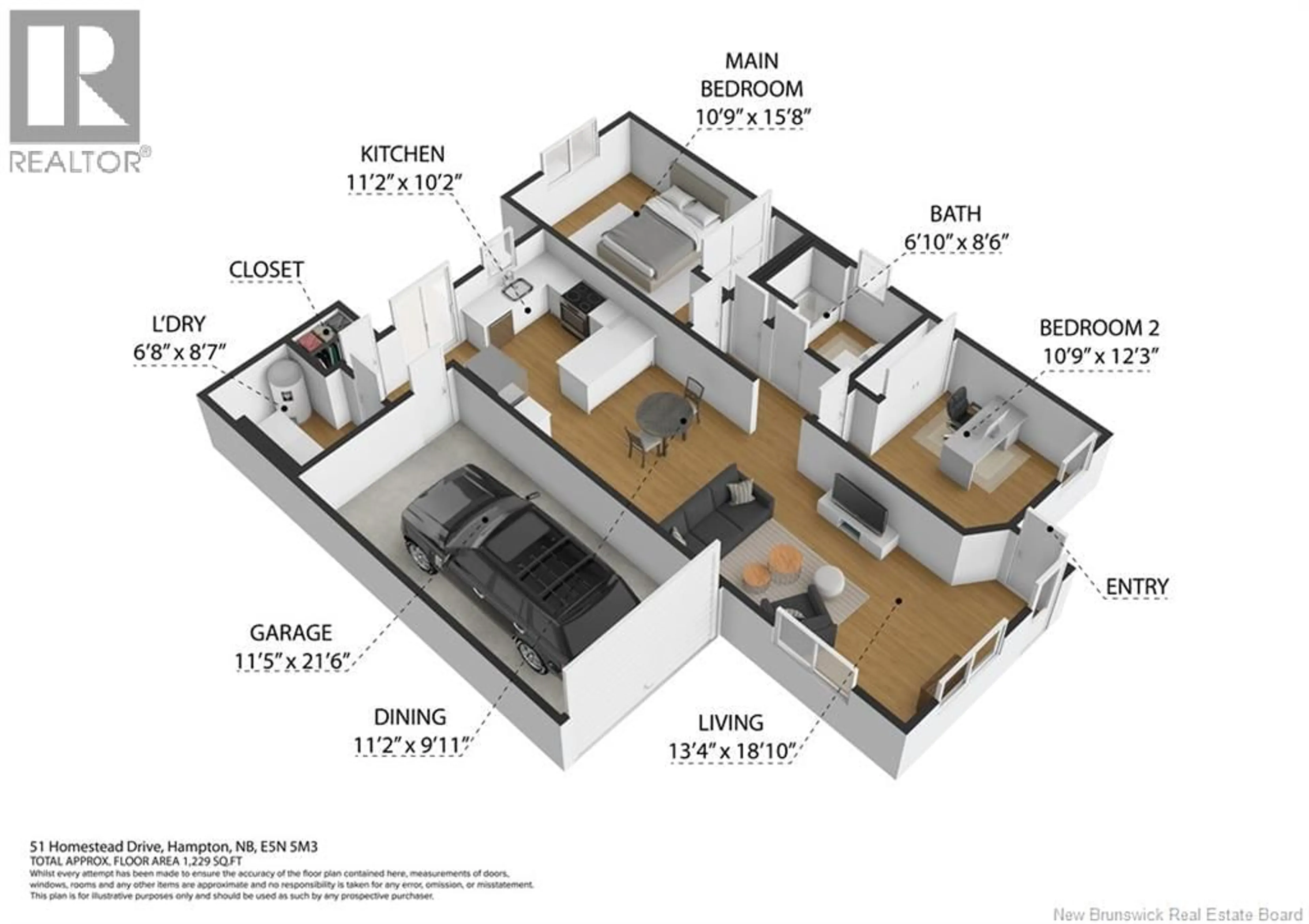 Floor plan for 51 HOMESTEAD DRIVE, Hampton New Brunswick E5N0J7