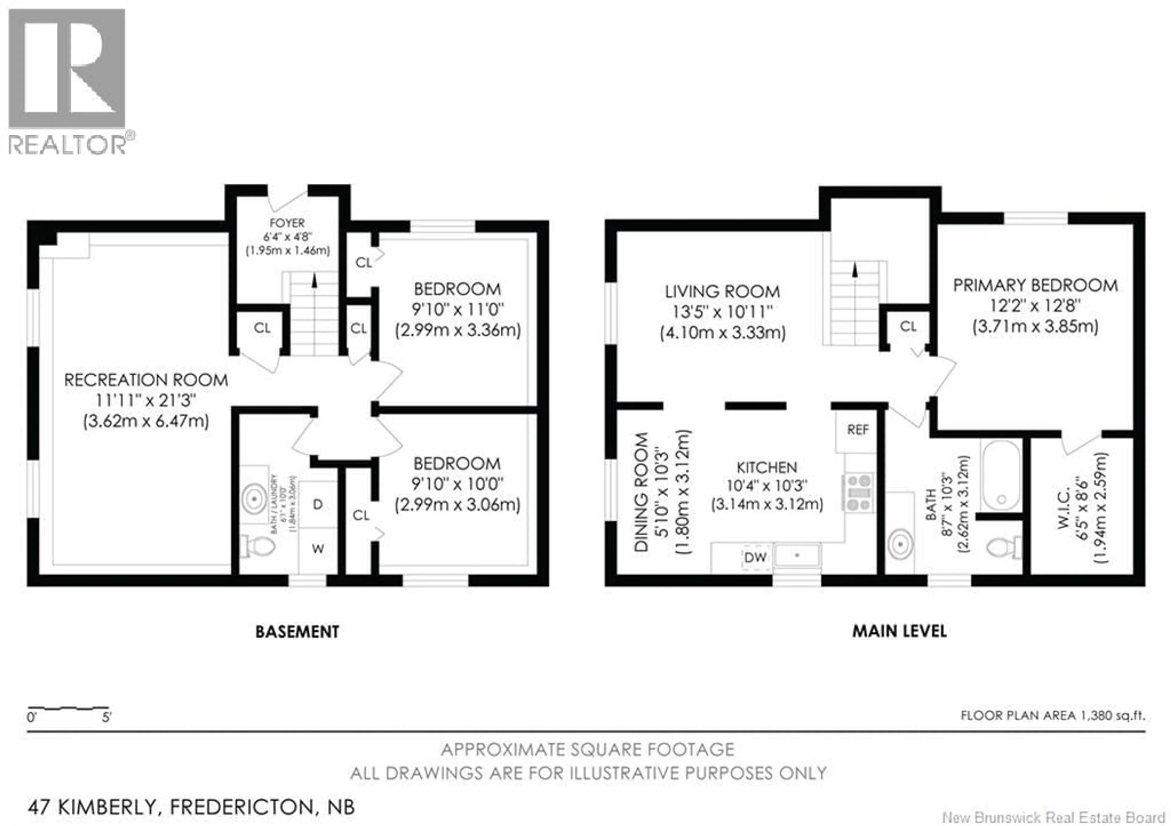 Floor plan for 47 KIMBERLY STREET, Fredericton New Brunswick E3G5V6