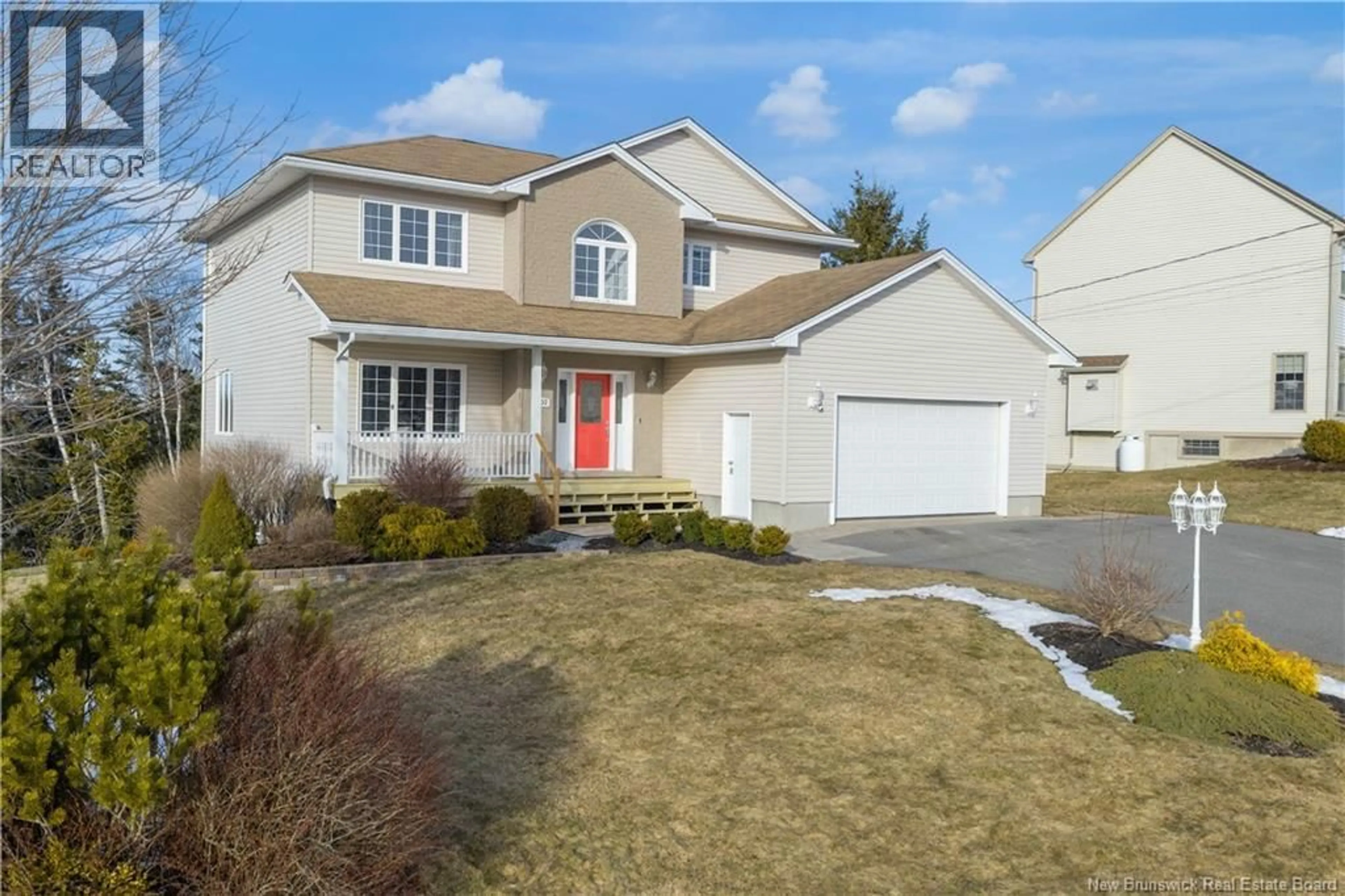 Home with vinyl exterior material, street for 102 CEDARWOOD DRIVE, Saint John New Brunswick E2K5P4