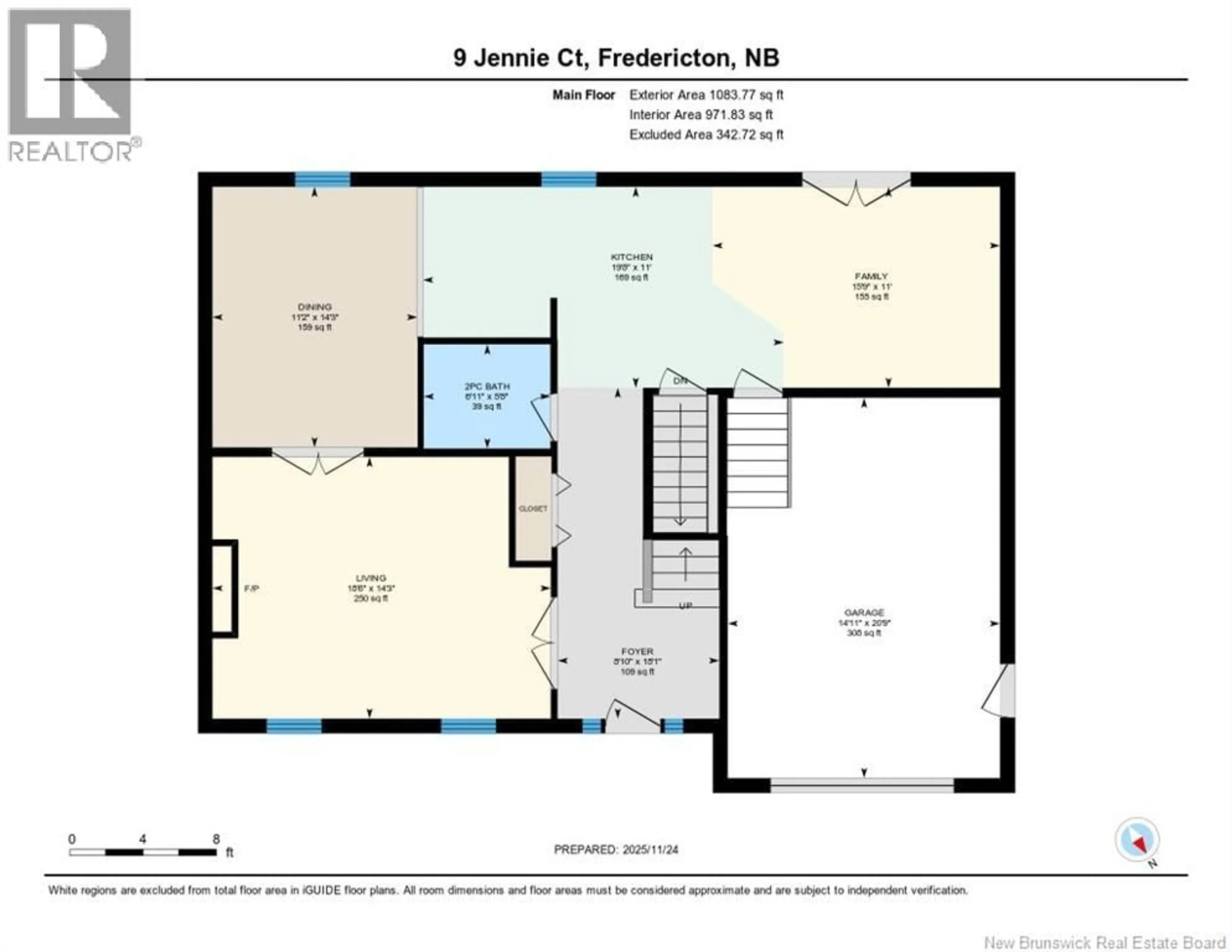 Floor plan for 9 JENNIE COURT, Fredericton New Brunswick E3B9X9