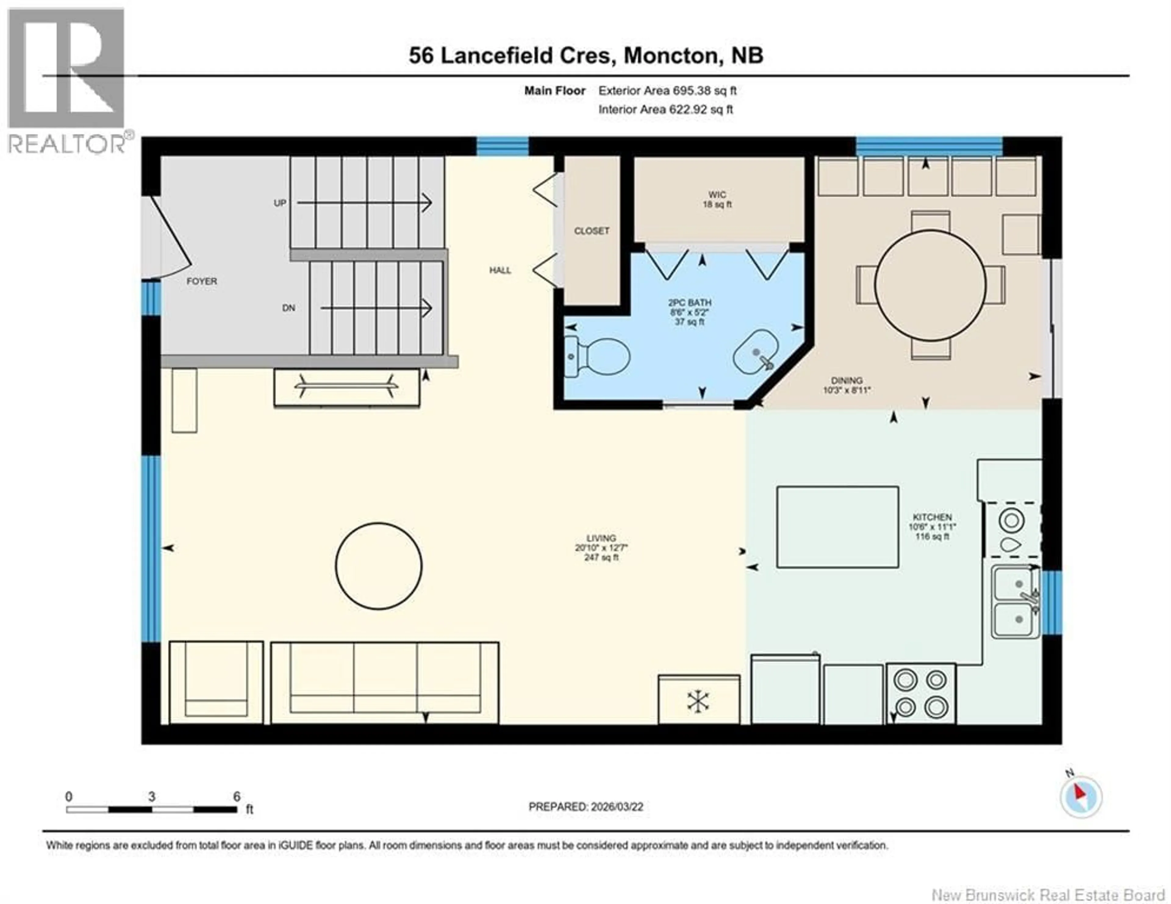 Floor plan for 56 LANCEFIELD CRESCENT, Moncton New Brunswick E1E0E6