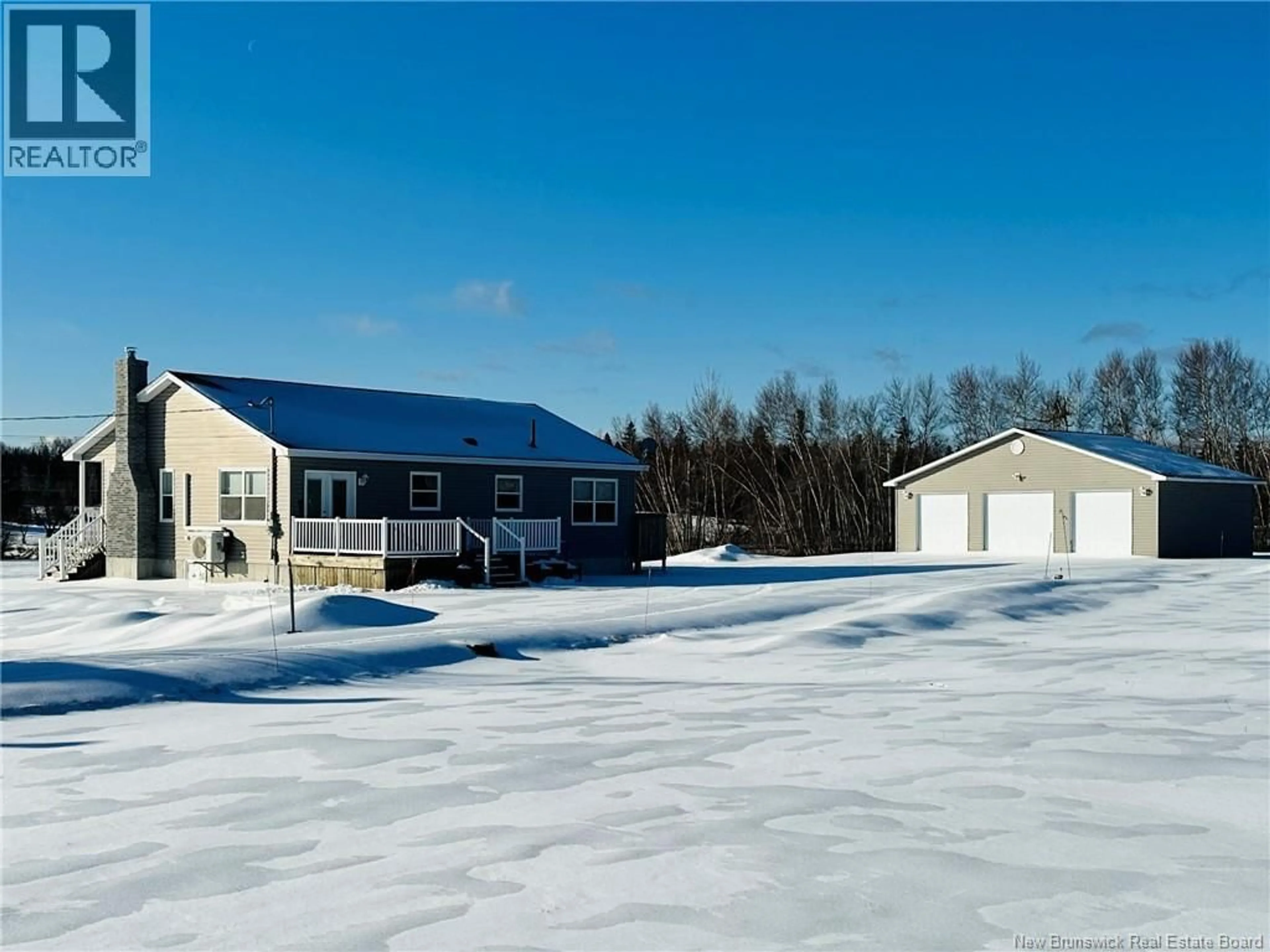 A pic from outside/outdoor area/front of a property/back of a property/a pic from drone, unknown for 8020 RTE 117 HWY, Black River Bridge New Brunswick E1N5K5