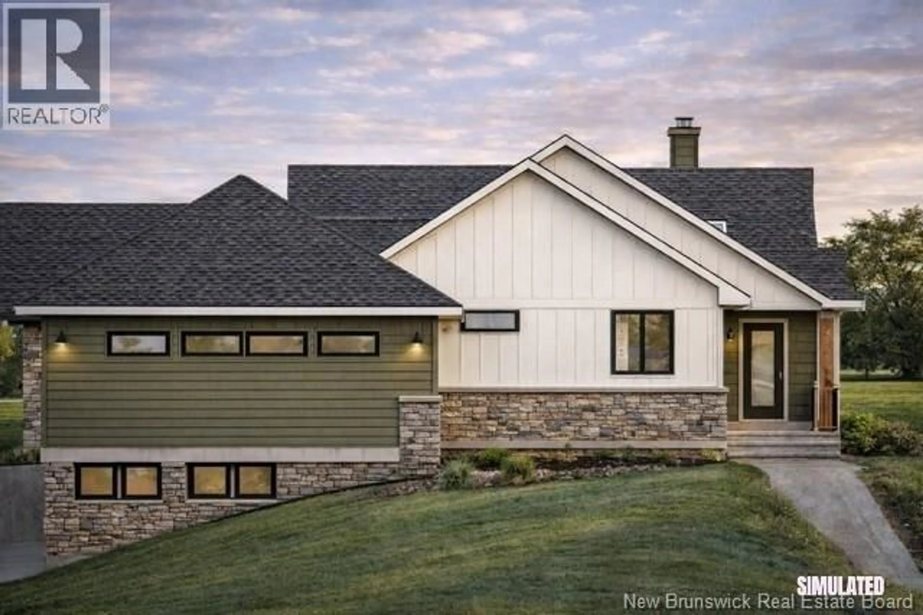 Home with vinyl exterior material, street for 1 - 2020 O'LEARY ROAD, Beaver Dam New Brunswick E3B7V9