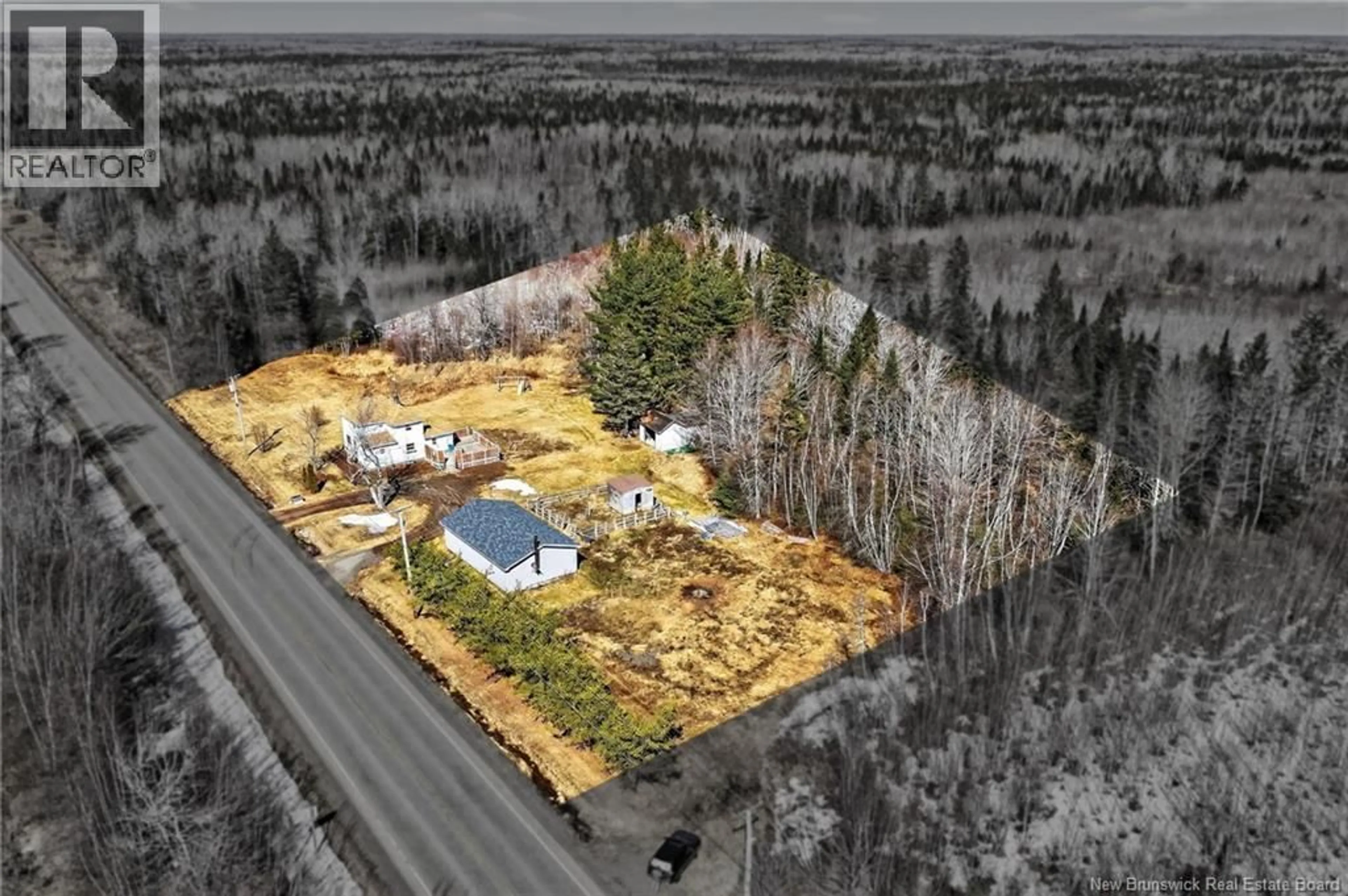 A pic from outside/outdoor area/front of a property/back of a property/a pic from drone, unknown for 7327 ROUTE 126 ROUTE, Harcourt New Brunswick E4T2Y4