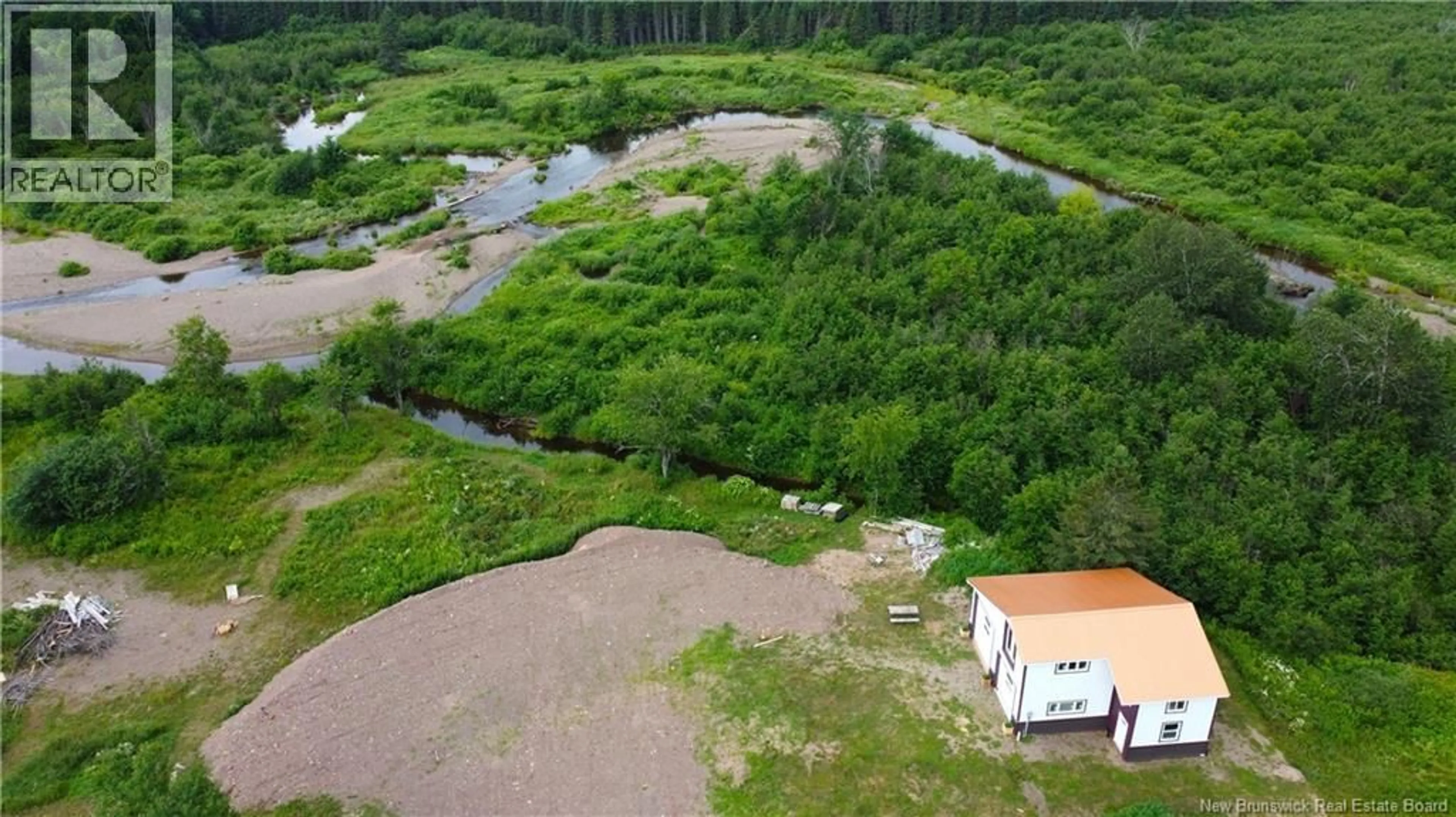 A pic from outside/outdoor area/front of a property/back of a property/a pic from drone, water/lake/river/ocean view for 6341 104 ROUTE, Cloverdale New Brunswick E7P1X4