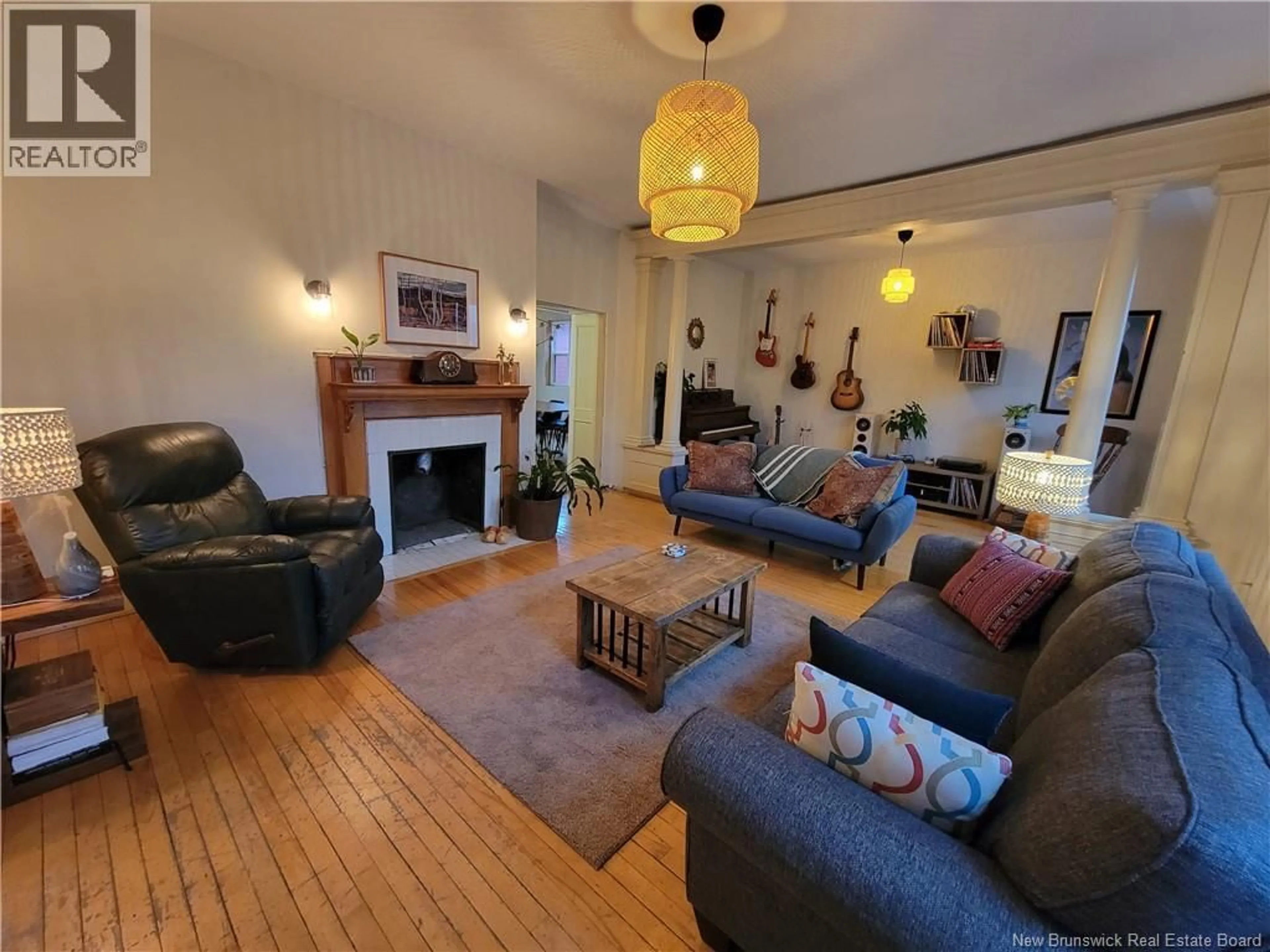 Living room with furniture, wood/laminate floor for 177 KING STREET, Saint John New Brunswick E2L1G9