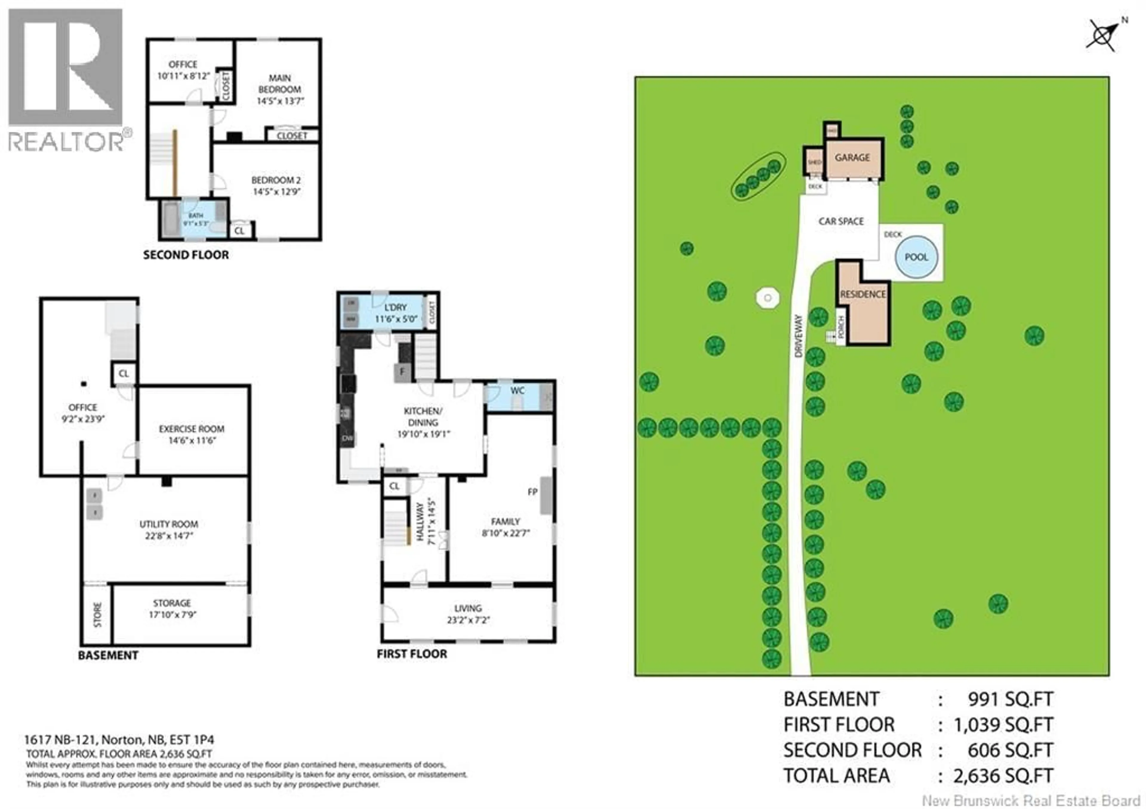 Floor plan for 1617 ROUTE 121 ROUTE, Norton New Brunswick E5T1P6