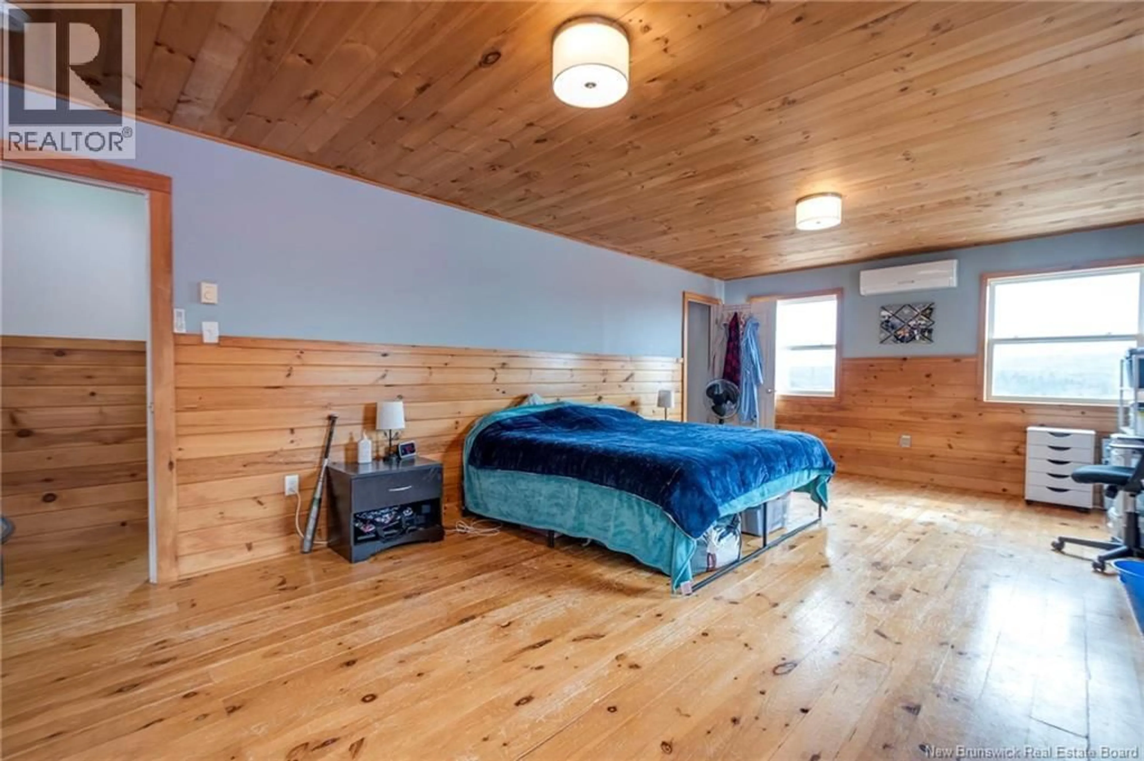 Bedroom with bed, wood/laminate floor for 2253 ROUTE 860, Salt Springs New Brunswick E5N4E5