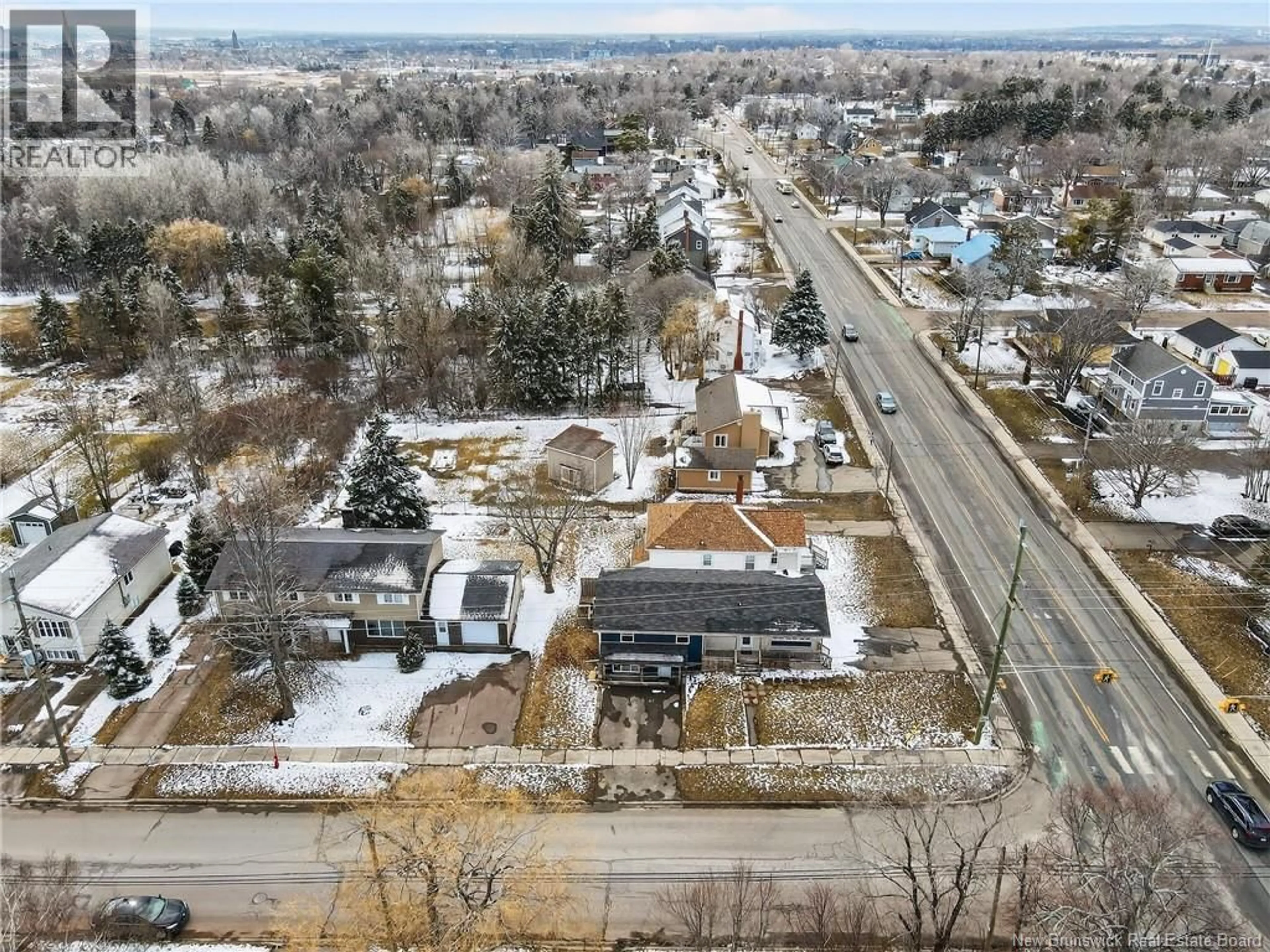 A pic from outside/outdoor area/front of a property/back of a property/a pic from drone, street for 6 KENMORE DRIVE, Moncton New Brunswick E1A4J6