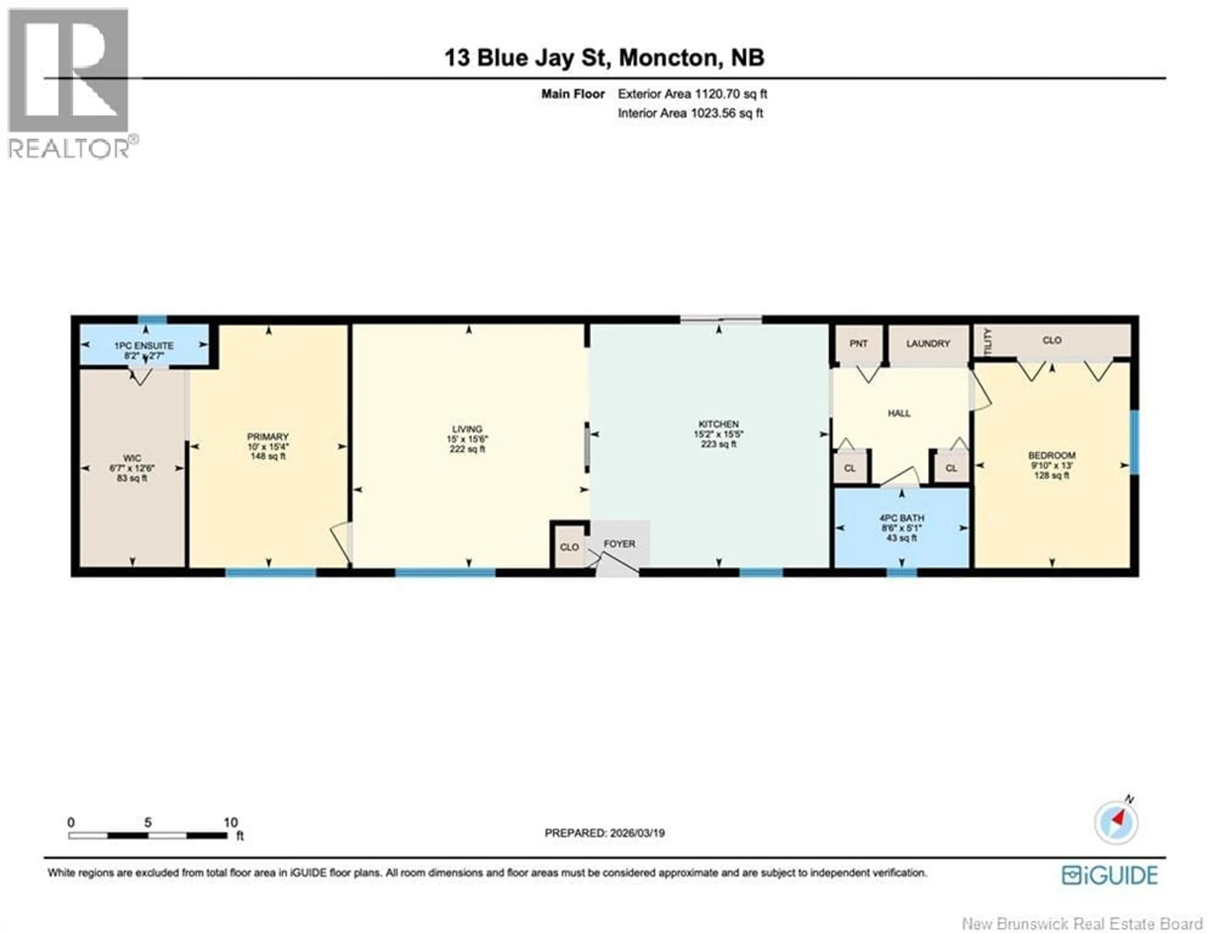 Floor plan for 13 BLUE JAY CRESCENT, Moncton New Brunswick E1H2S1